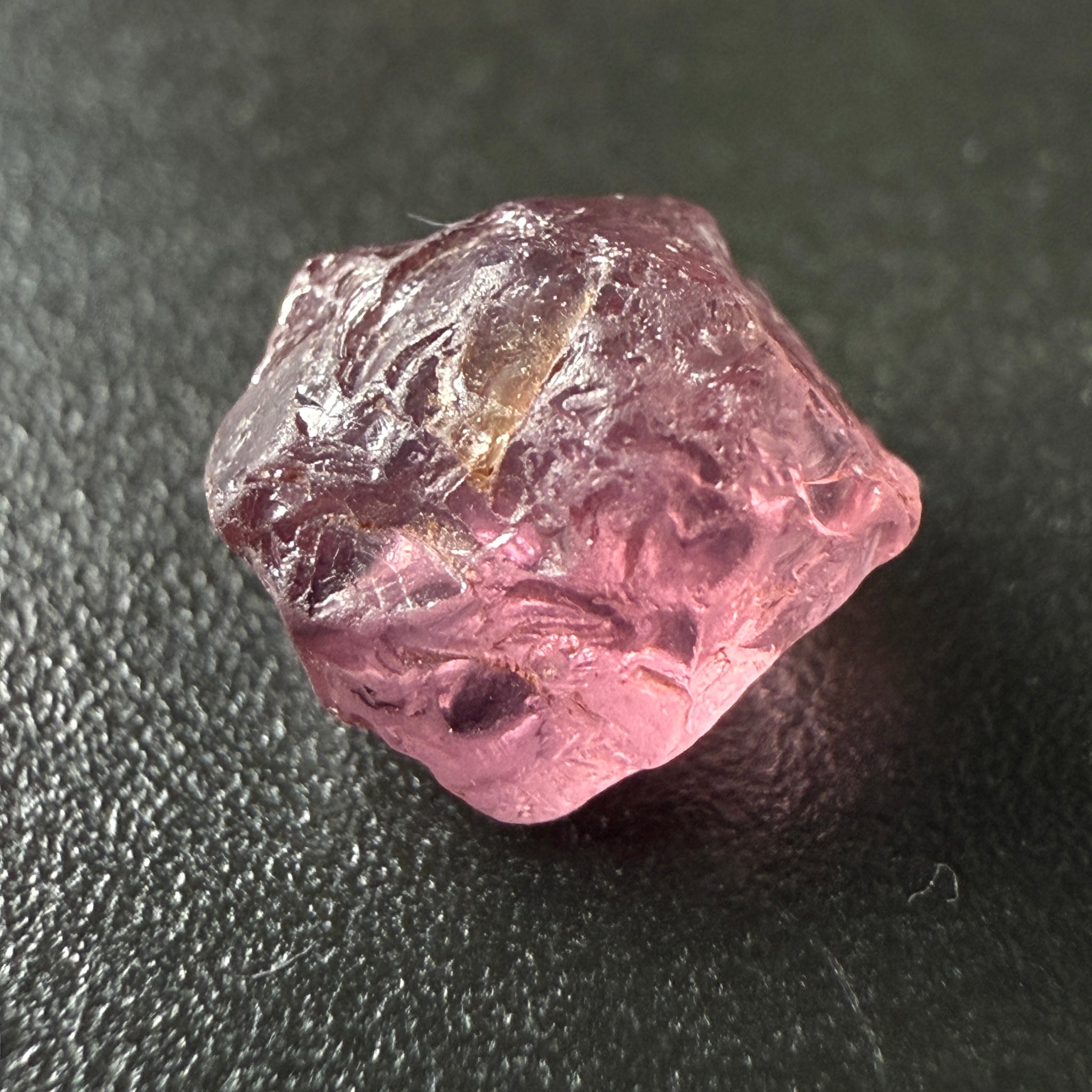 Pink Spinel, Sleepy Baby Pink Colour, 1.70ct, Tanzania, Untreated Unheated. No cracks, just silk giving a milky effect, complicated shape, see pics
