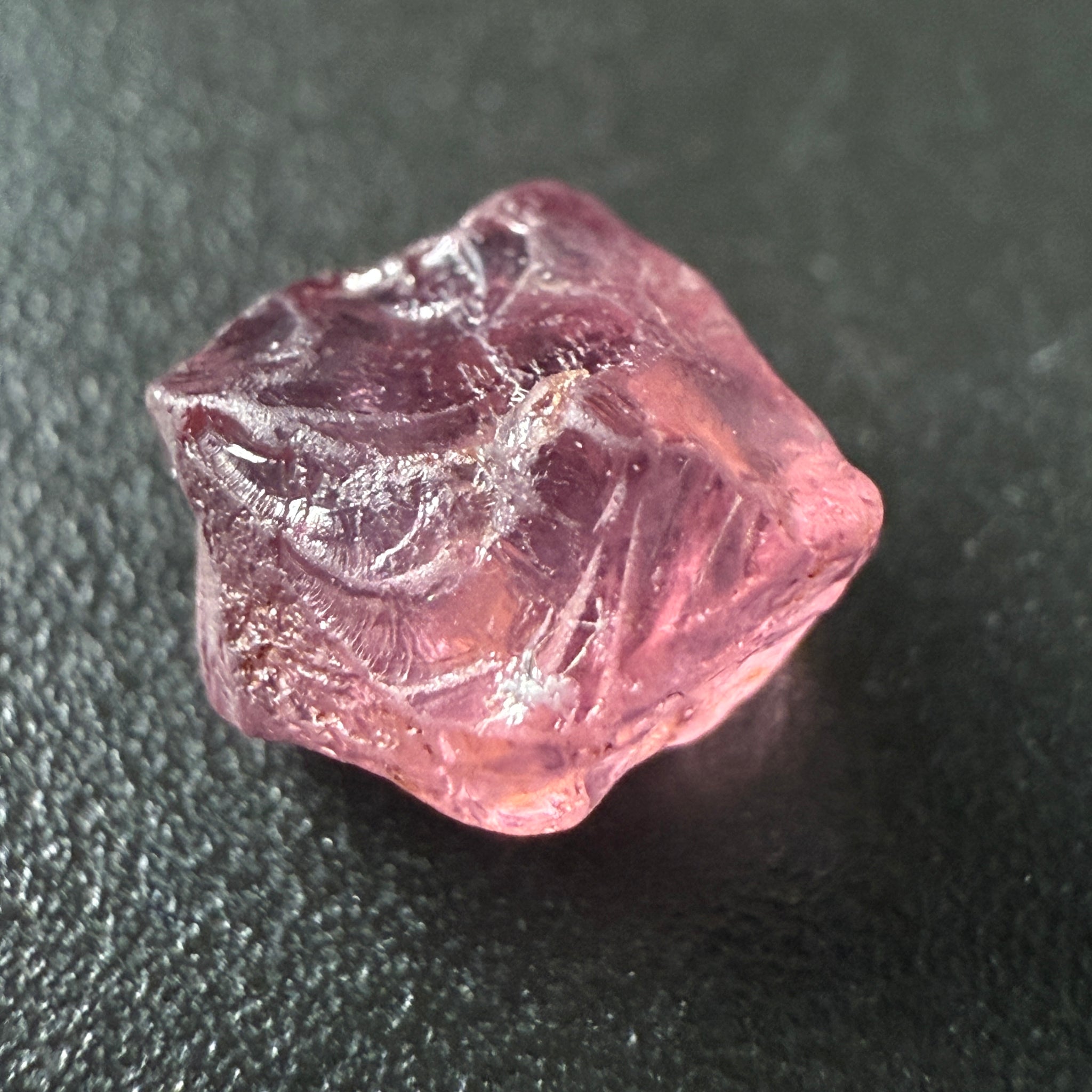 Pink Spinel, Sleepy Baby Pink Colour, 1.70ct, Tanzania, Untreated Unheated. No cracks, just silk giving a milky effect, complicated shape, see pics