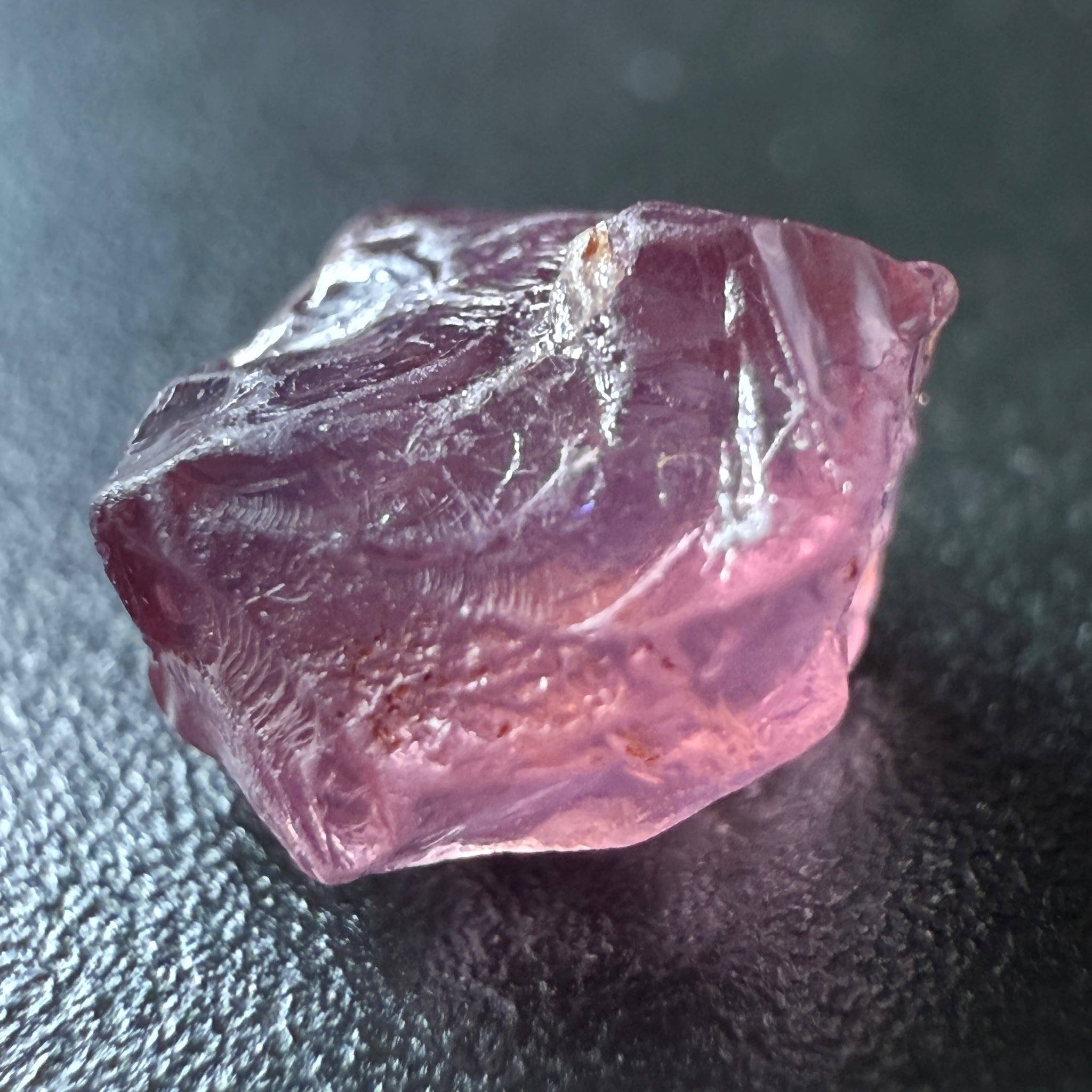 Pink Spinel, Sleepy Baby Pink Colour, 1.70ct, Tanzania, Untreated Unheated. No cracks, just silk giving a milky effect, complicated shape, see pics