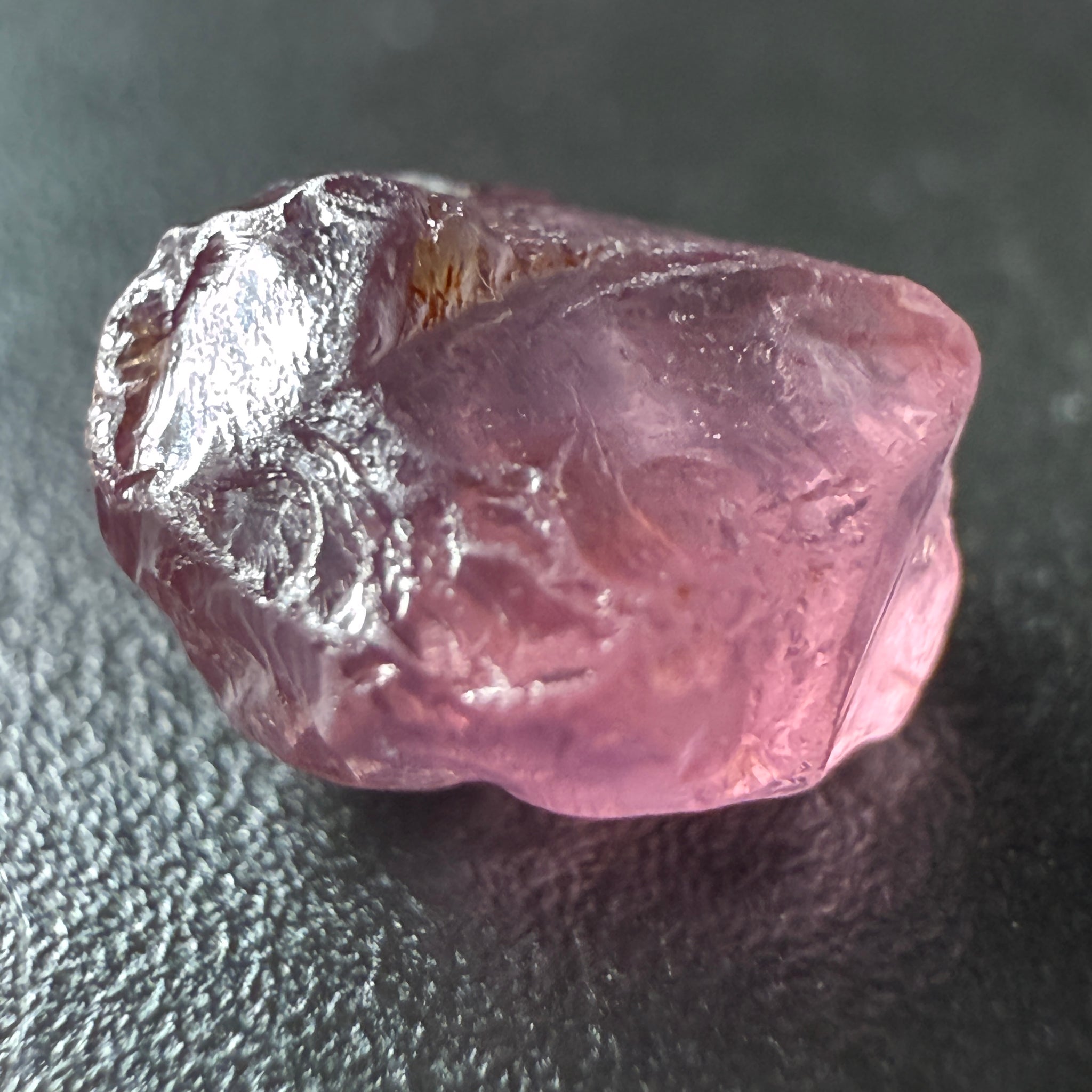 Pink Spinel, Sleepy Baby Pink Colour, 1.70ct, Tanzania, Untreated Unheated. No cracks, just silk giving a milky effect, complicated shape, see pics