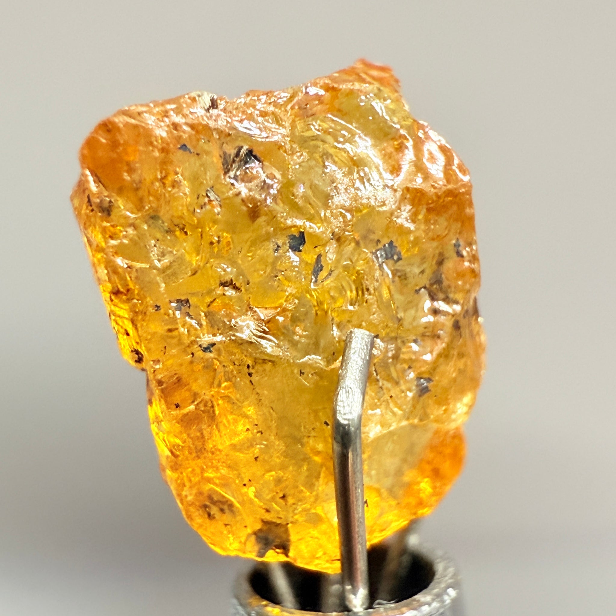 Mandarin Spessartite Garnet, 3.62ct, Loliondo, Tanzania, Untreated Unheated, slightly included, flat shape, see pics