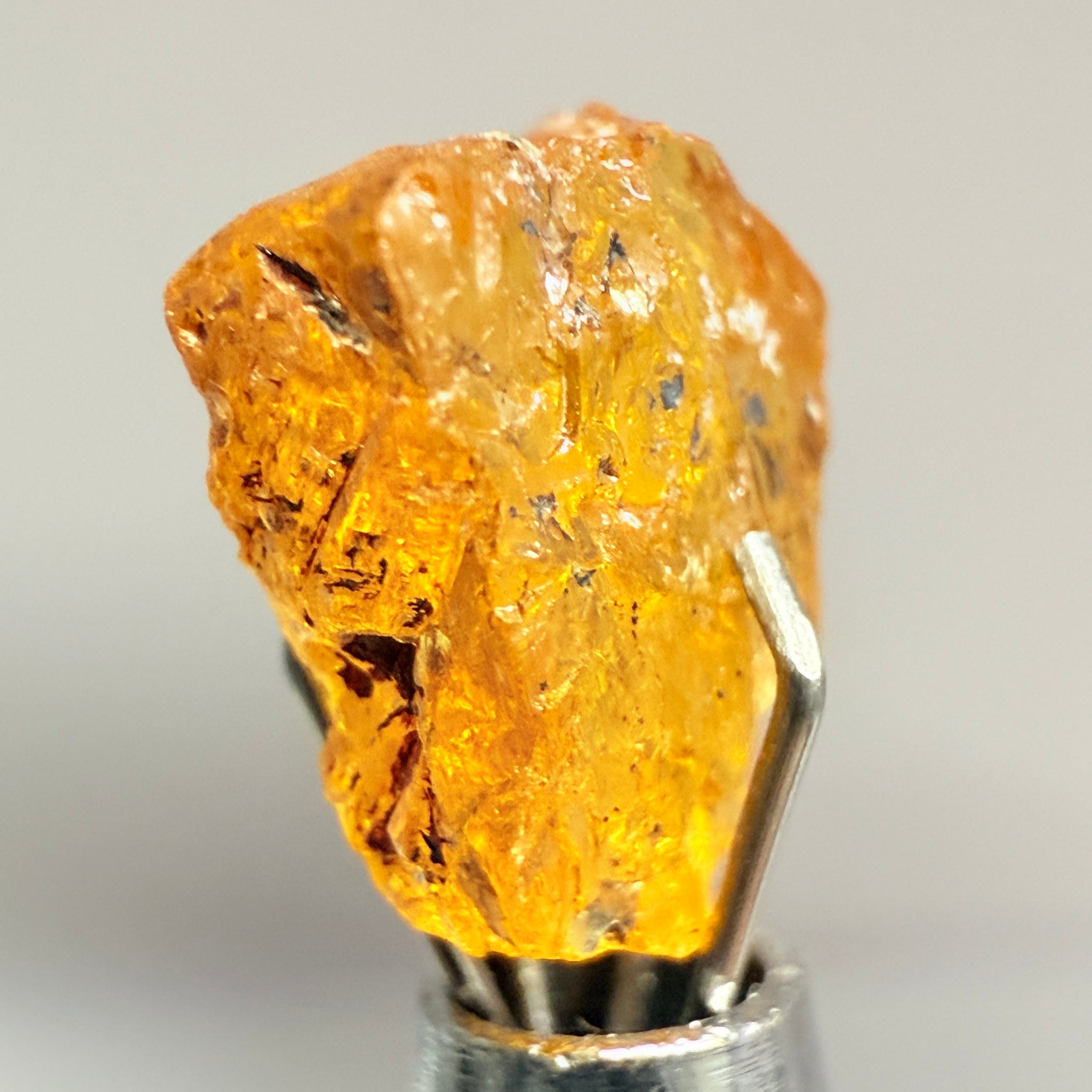 Mandarin Spessartite Garnet, 3.62ct, Loliondo, Tanzania, Untreated Unheated, slightly included, flat shape, see pics
