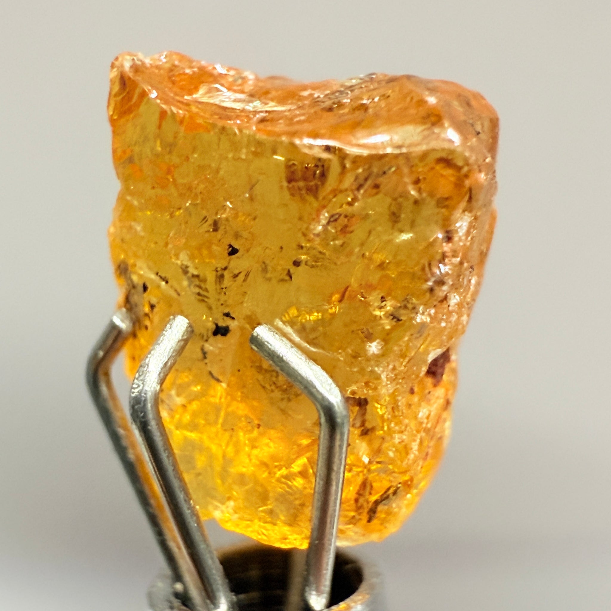 Mandarin Spessartite Garnet, 3.62ct, Loliondo, Tanzania, Untreated Unheated, slightly included, flat shape, see pics