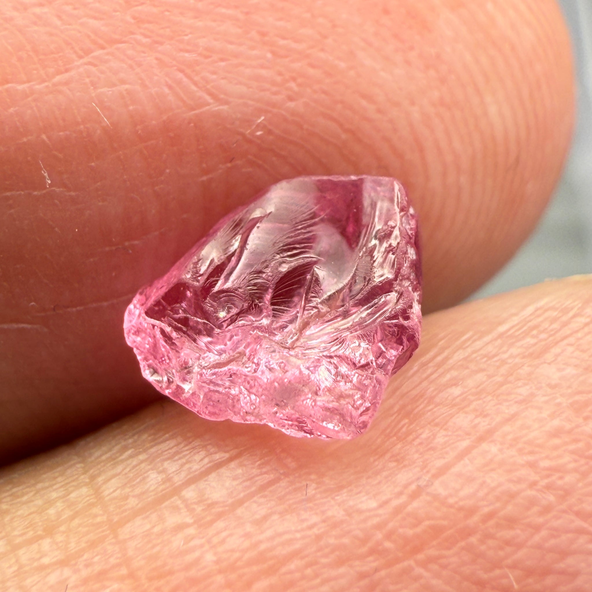 Pink Spinel, Baby Pink Colour, 1.27ct, Tanzania, Untreated Unheated, VVS, flattish shape