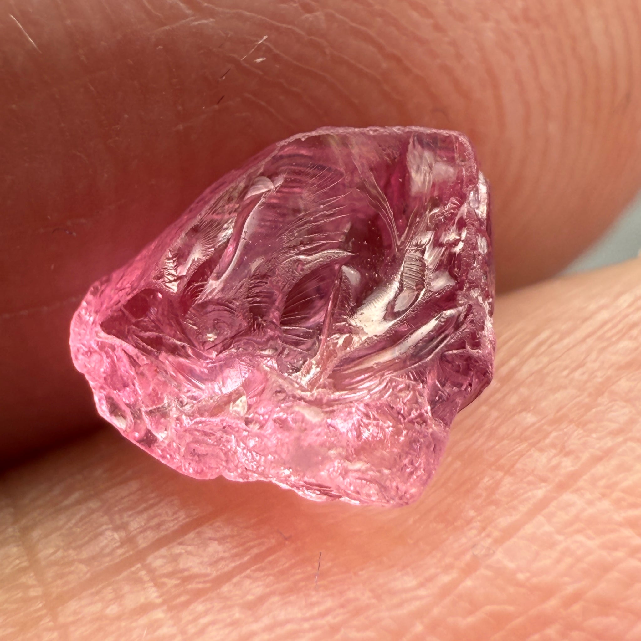 Pink Spinel, Baby Pink Colour, 1.27ct, Tanzania, Untreated Unheated, VVS, flattish shape