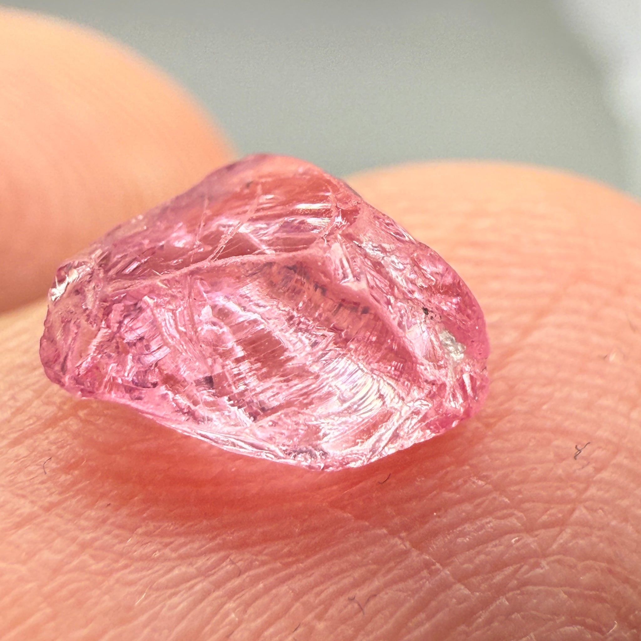 Pink Spinel, Baby Pink Colour, 1.27ct, Tanzania, Untreated Unheated, VVS, flattish shape