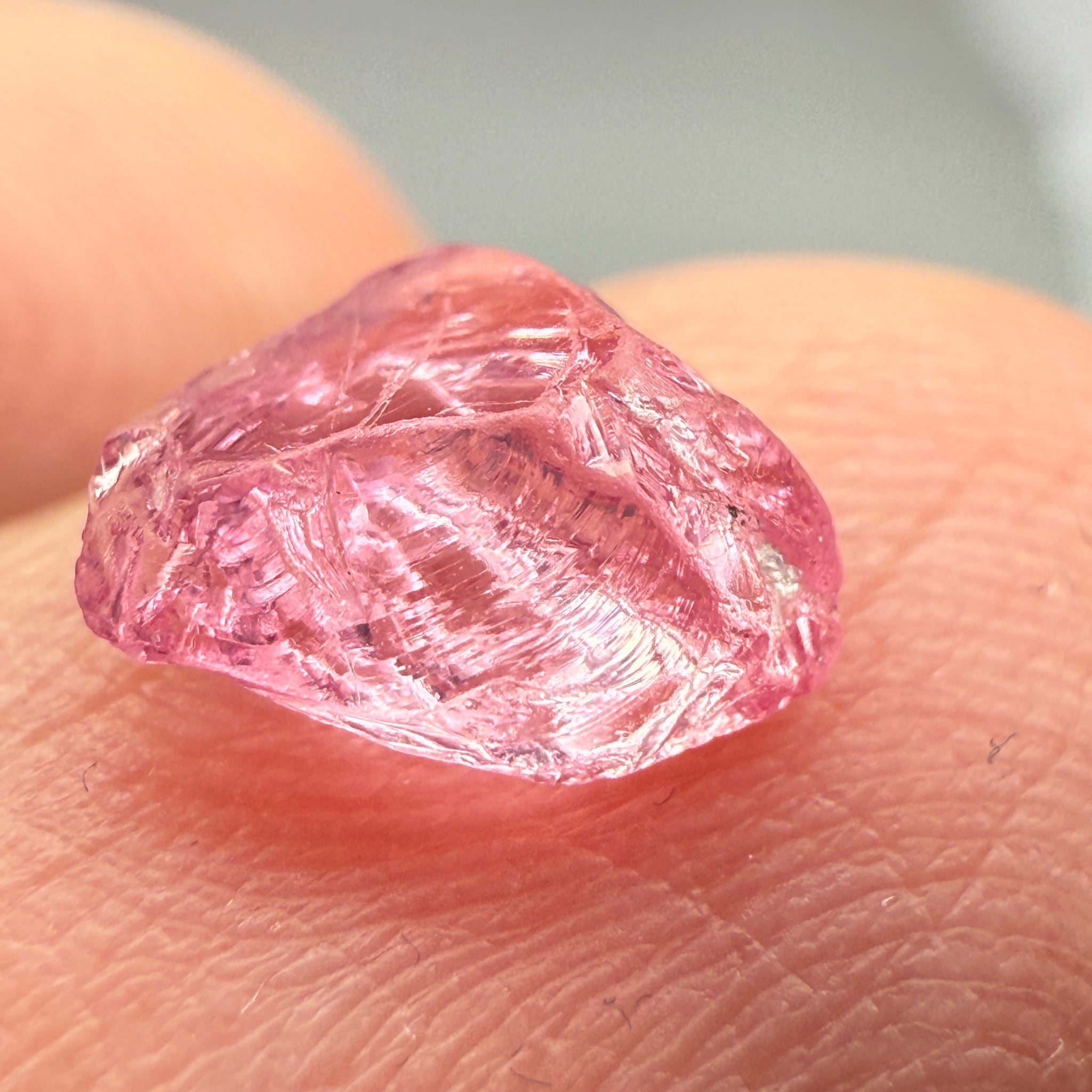 Pink Spinel, Baby Pink Colour, 1.27ct, Tanzania, Untreated Unheated, VVS, flattish shape
