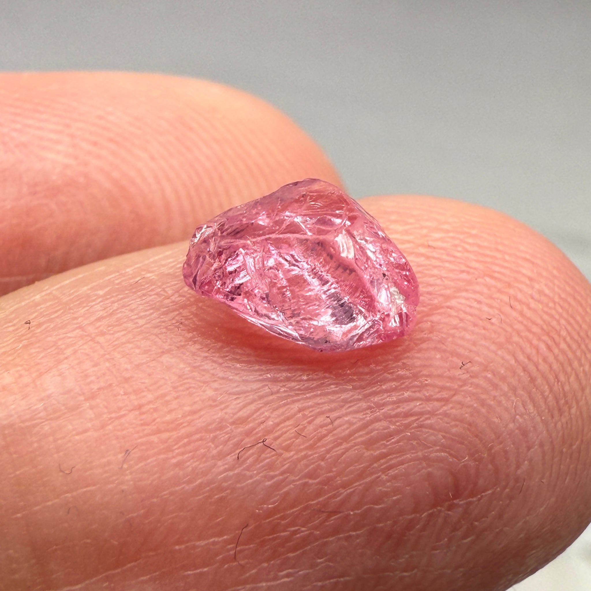 Pink Spinel, Baby Pink Colour, 1.27ct, Tanzania, Untreated Unheated, VVS, flattish shape