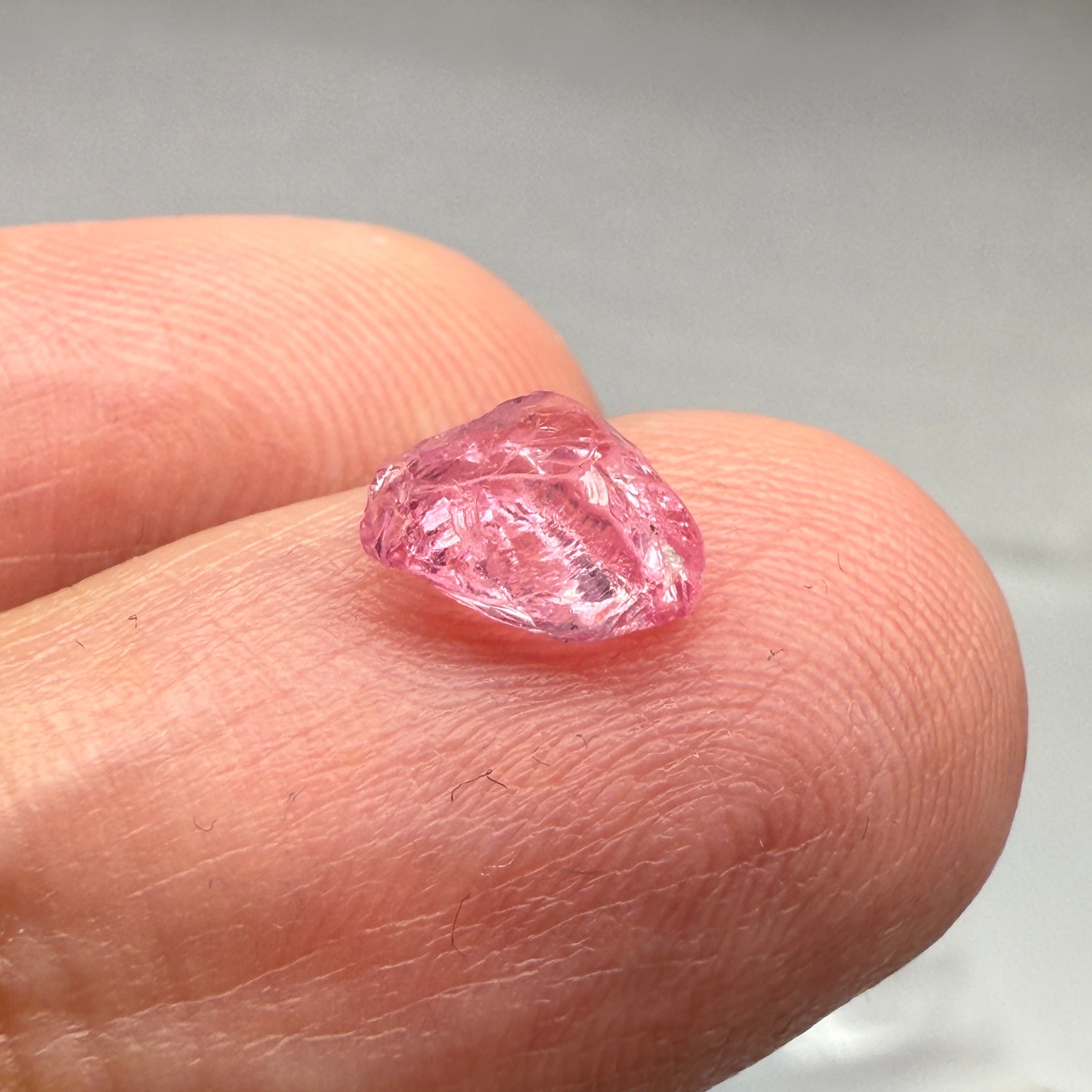 Pink Spinel, Baby Pink Colour, 1.27ct, Tanzania, Untreated Unheated, VVS, flattish shape
