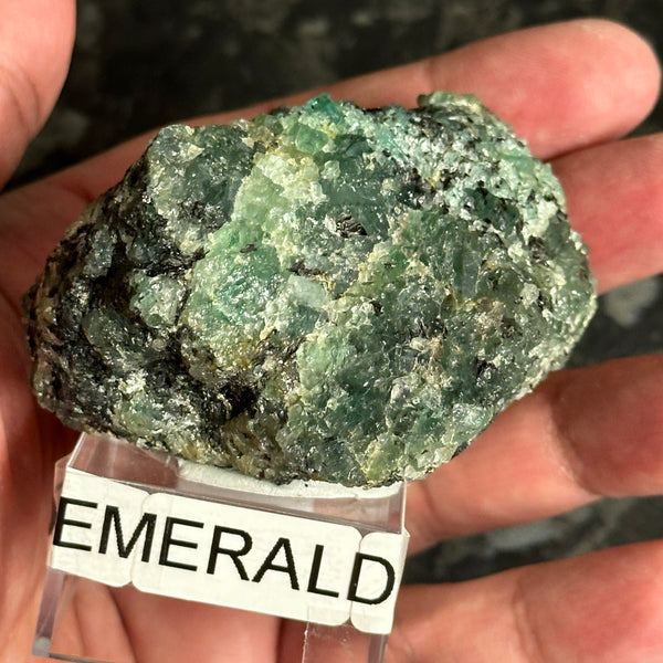 Emerald on Matrix, 170gm, Tanzania, Untreated Unheated, No Oil. 67.7 x 57 x 48.3mm.