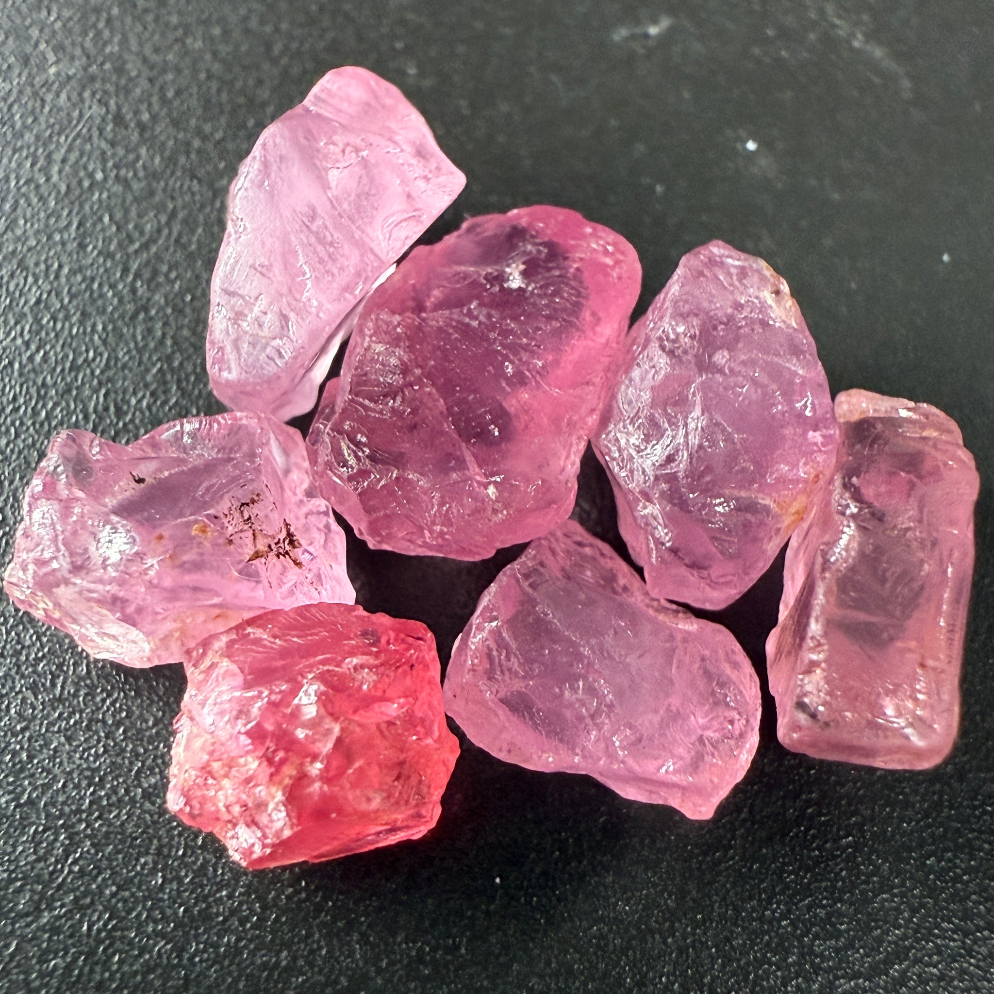 Spinel Lot, Baby Pink colour, 16.38ct, Untreated Unheated. All have some inclusions and cracks, but if you want to have a play with them going cheap