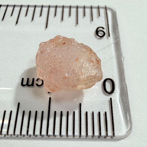 Umba Sapphire, 5.99ct, Umba Valley, Tanzania, Untreated Unheated. Slightly included (tiny scattered white spots) Flattish stone with a challenging shape, you can cut a portrait or tablet cut