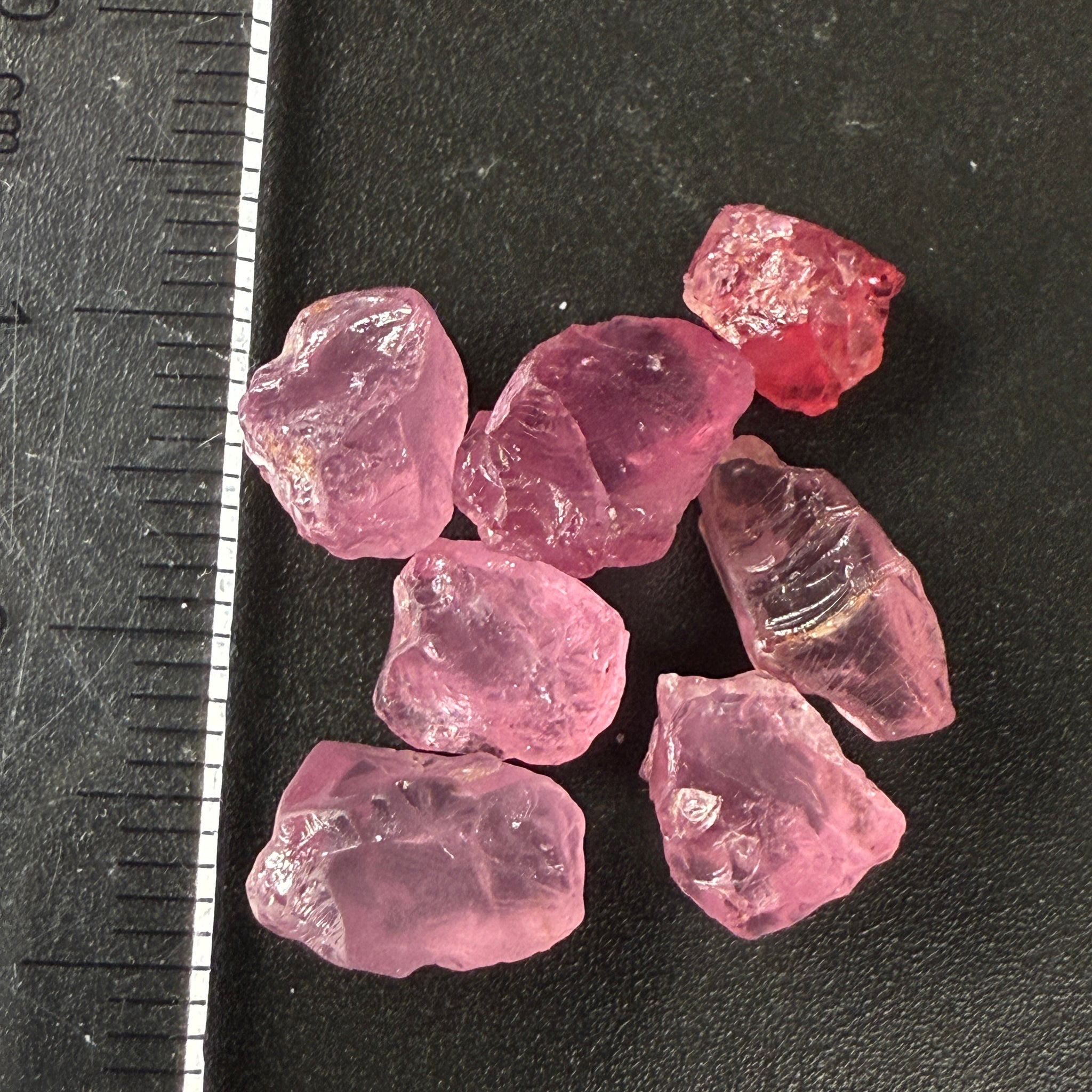 Spinel Lot, Baby Pink colour, 16.38ct, Untreated Unheated. All have some inclusions and cracks, but if you want to have a play with them going cheap