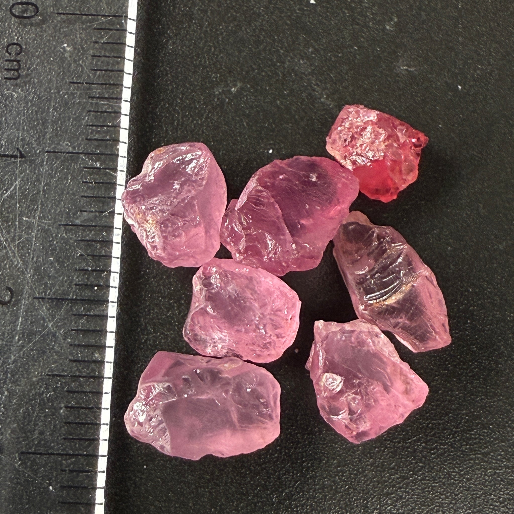 Spinel Lot, Baby Pink colour, 16.38ct, Untreated Unheated. All have some inclusions and cracks, but if you want to have a play with them going cheap