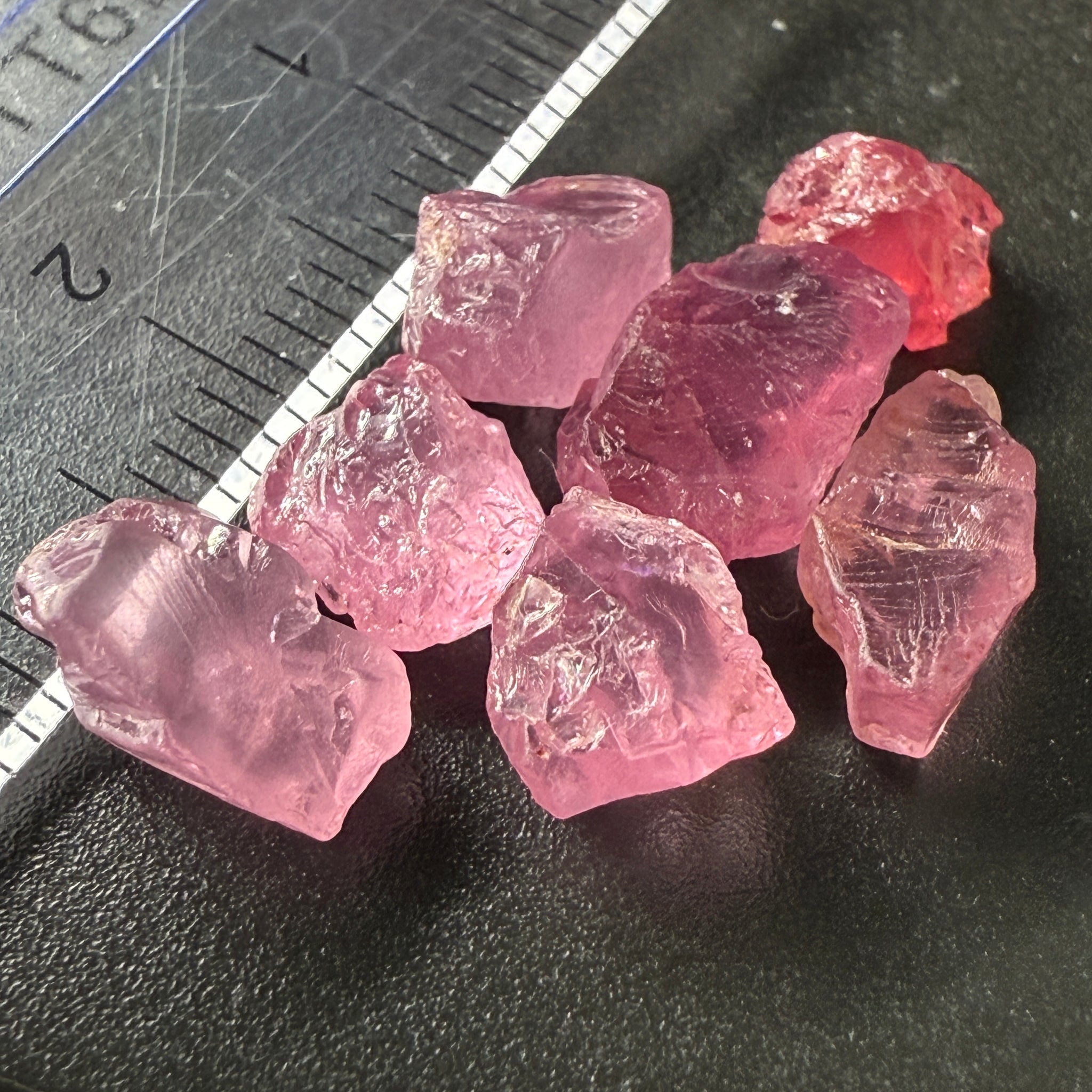 Spinel Lot, Baby Pink colour, 16.38ct, Untreated Unheated. All have some inclusions and cracks, but if you want to have a play with them going cheap