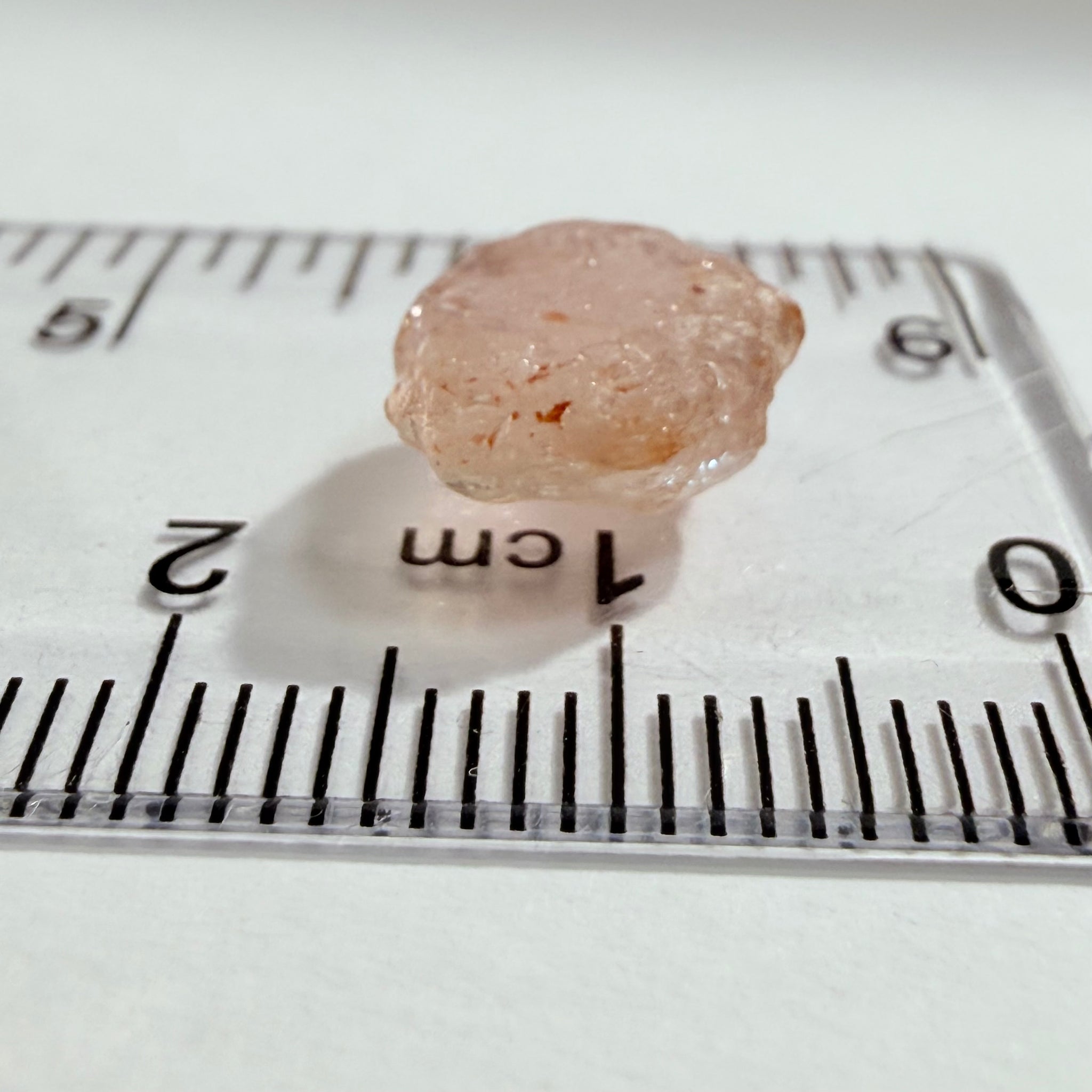 Umba Sapphire, 5.99ct, Umba Valley, Tanzania, Untreated Unheated. Slightly included (tiny scattered white spots) Flattish stone with a challenging shape, you can cut a portrait or tablet cut