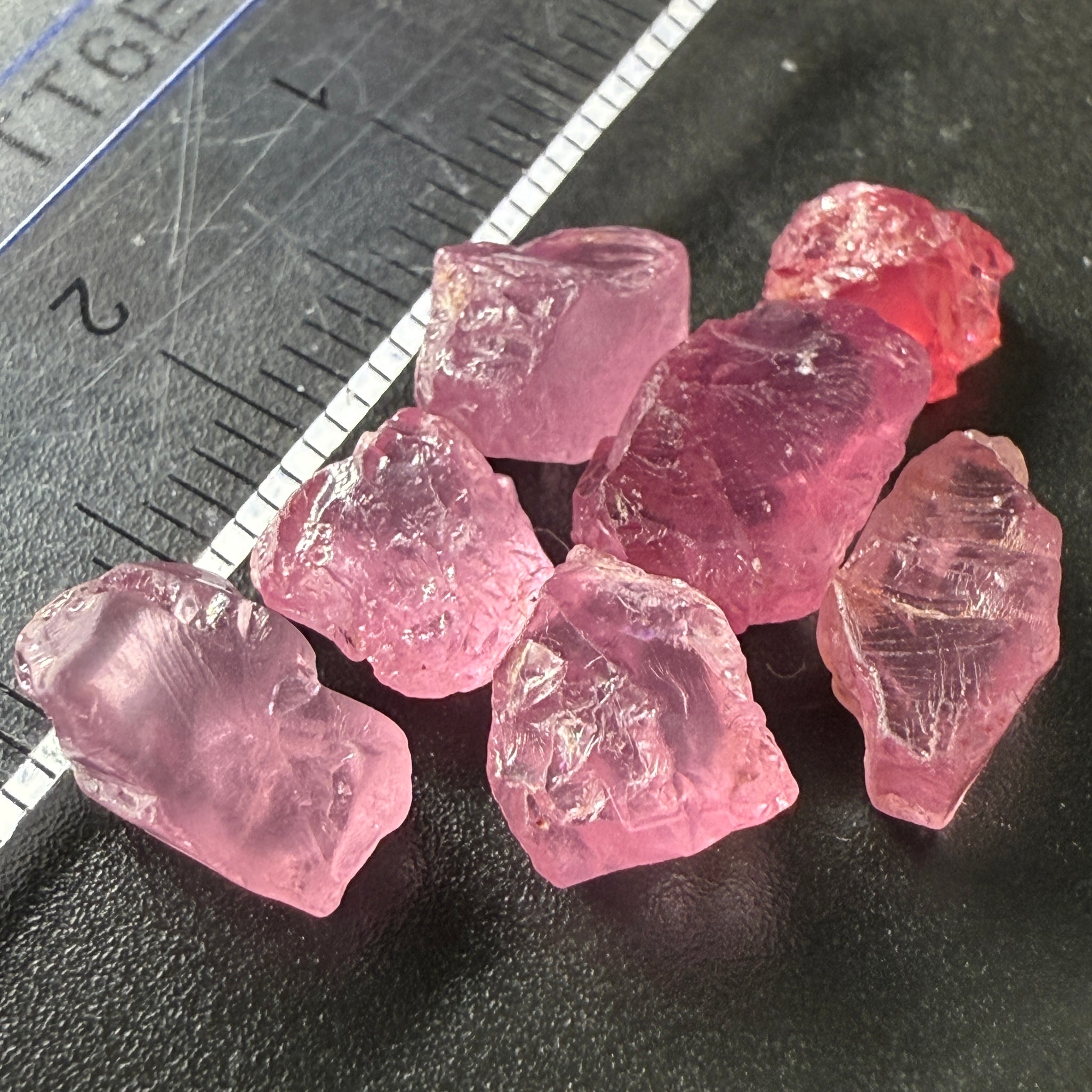 Spinel Lot, Baby Pink colour, 16.38ct, Untreated Unheated. All have some inclusions and cracks, but if you want to have a play with them going cheap