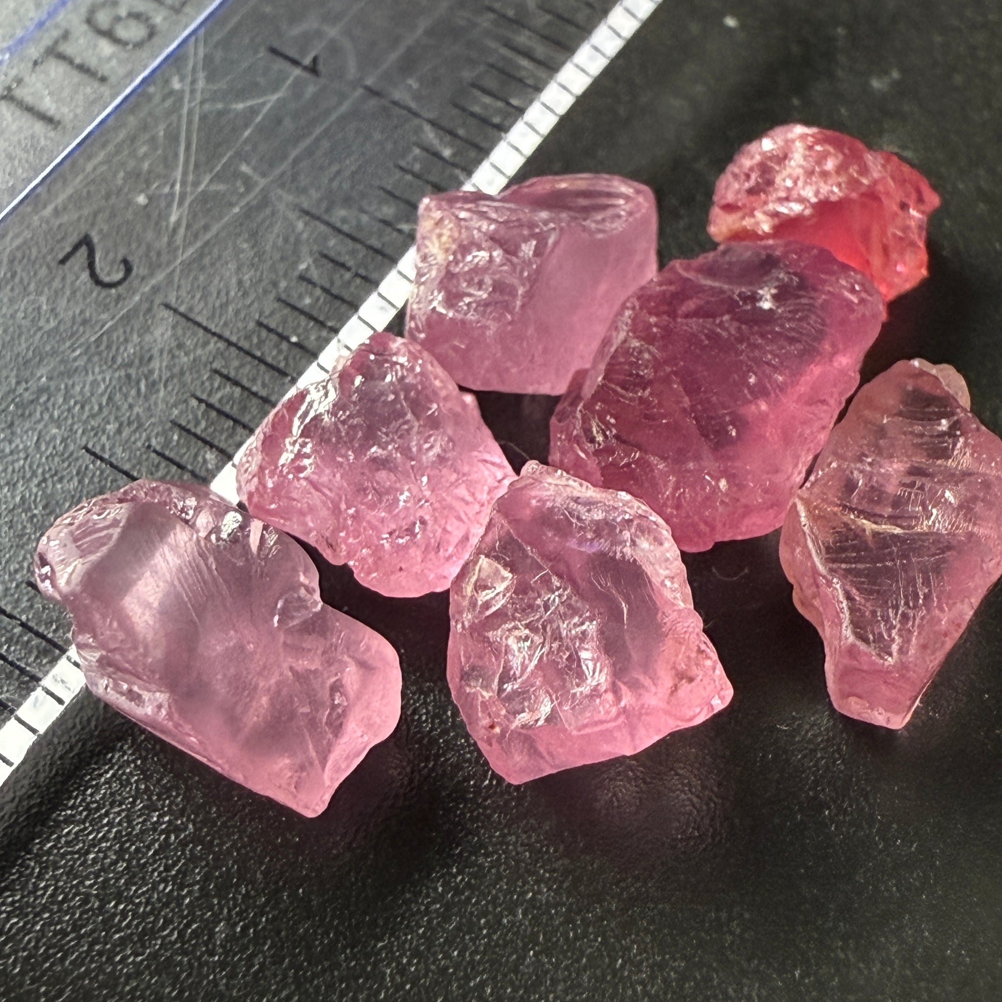 Spinel Lot, Baby Pink colour, 16.38ct, Untreated Unheated. All have some inclusions and cracks, but if you want to have a play with them going cheap
