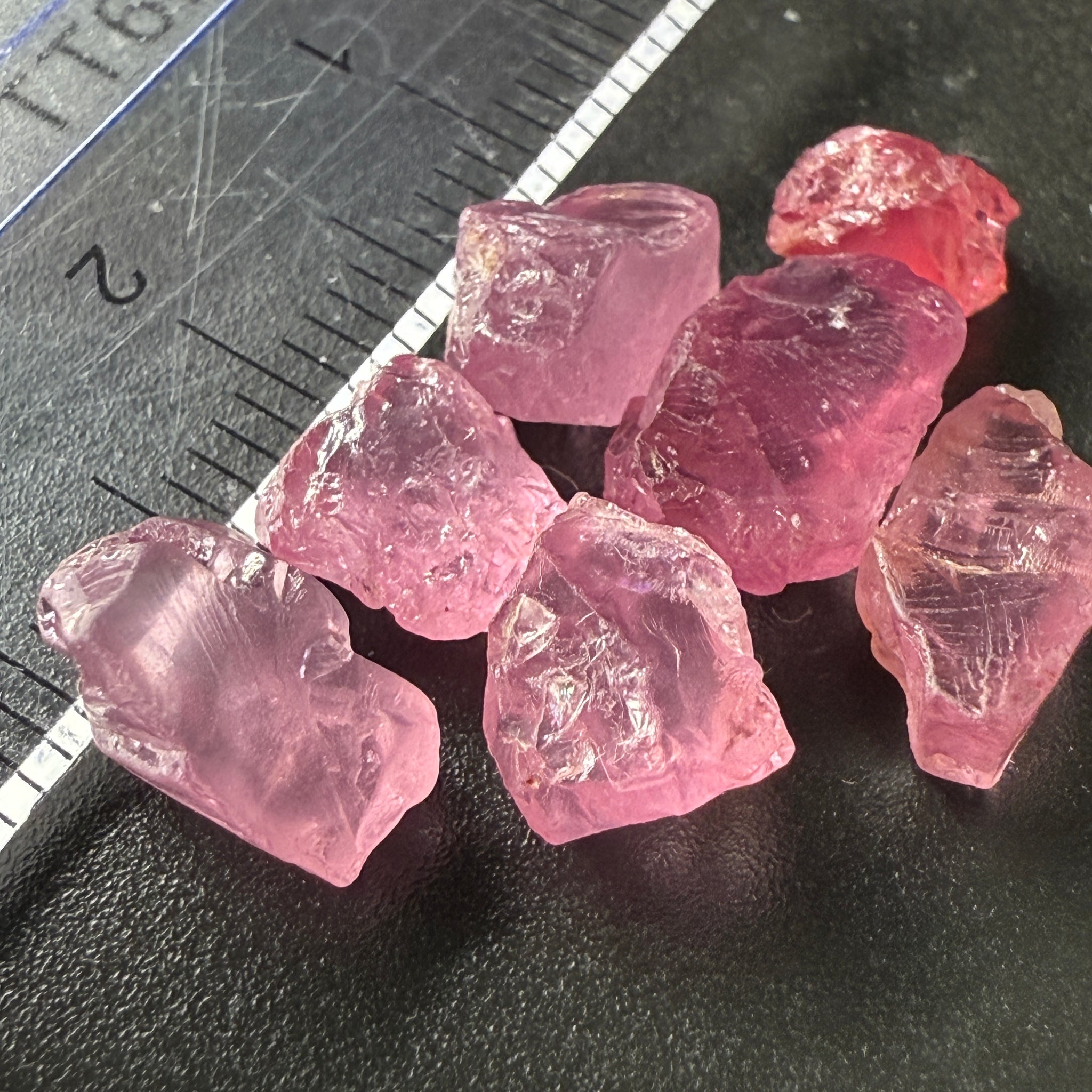 Spinel Lot, Baby Pink colour, 16.38ct, Untreated Unheated. All have some inclusions and cracks, but if you want to have a play with them going cheap