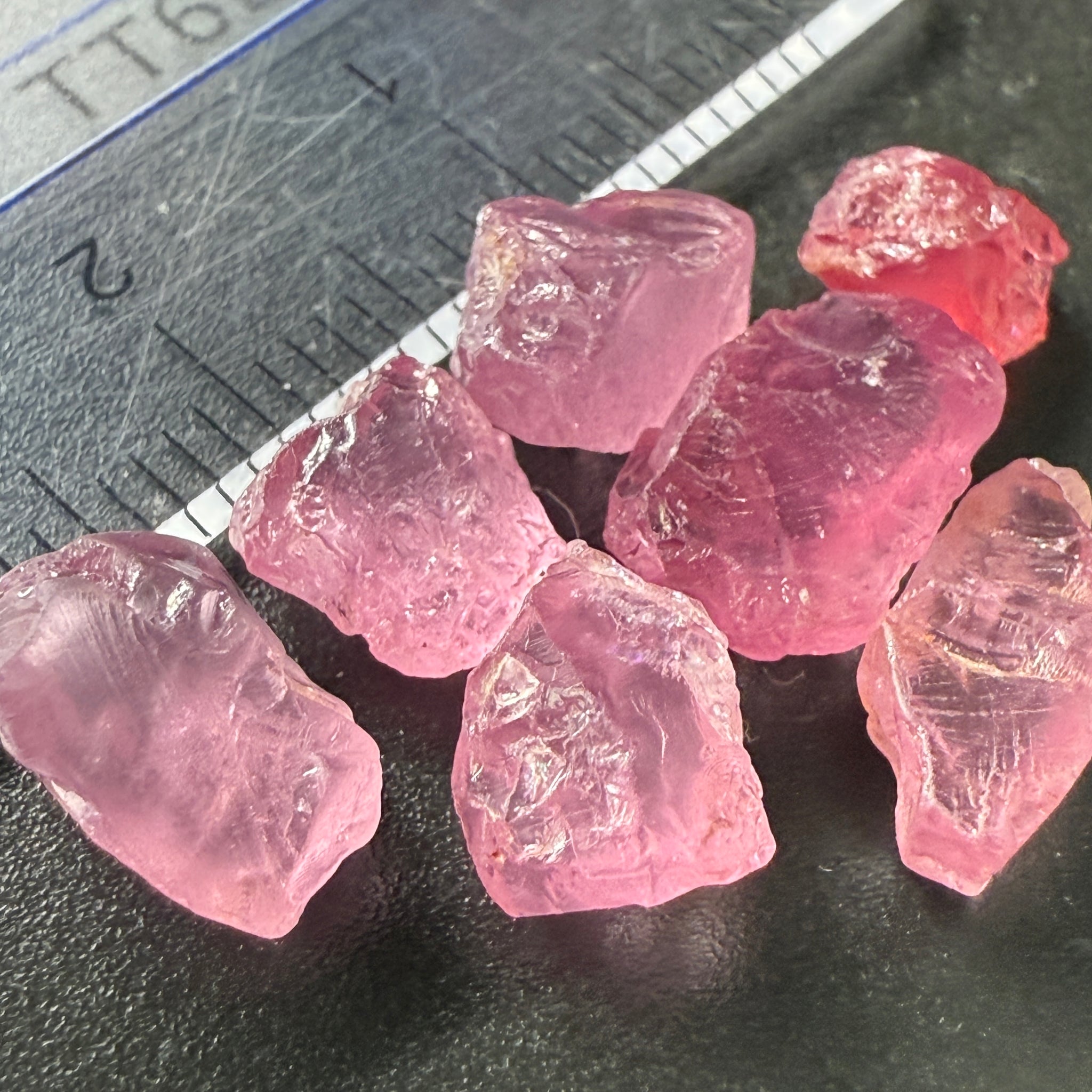 Spinel Lot, Baby Pink colour, 16.38ct, Untreated Unheated. All have some inclusions and cracks, but if you want to have a play with them going cheap