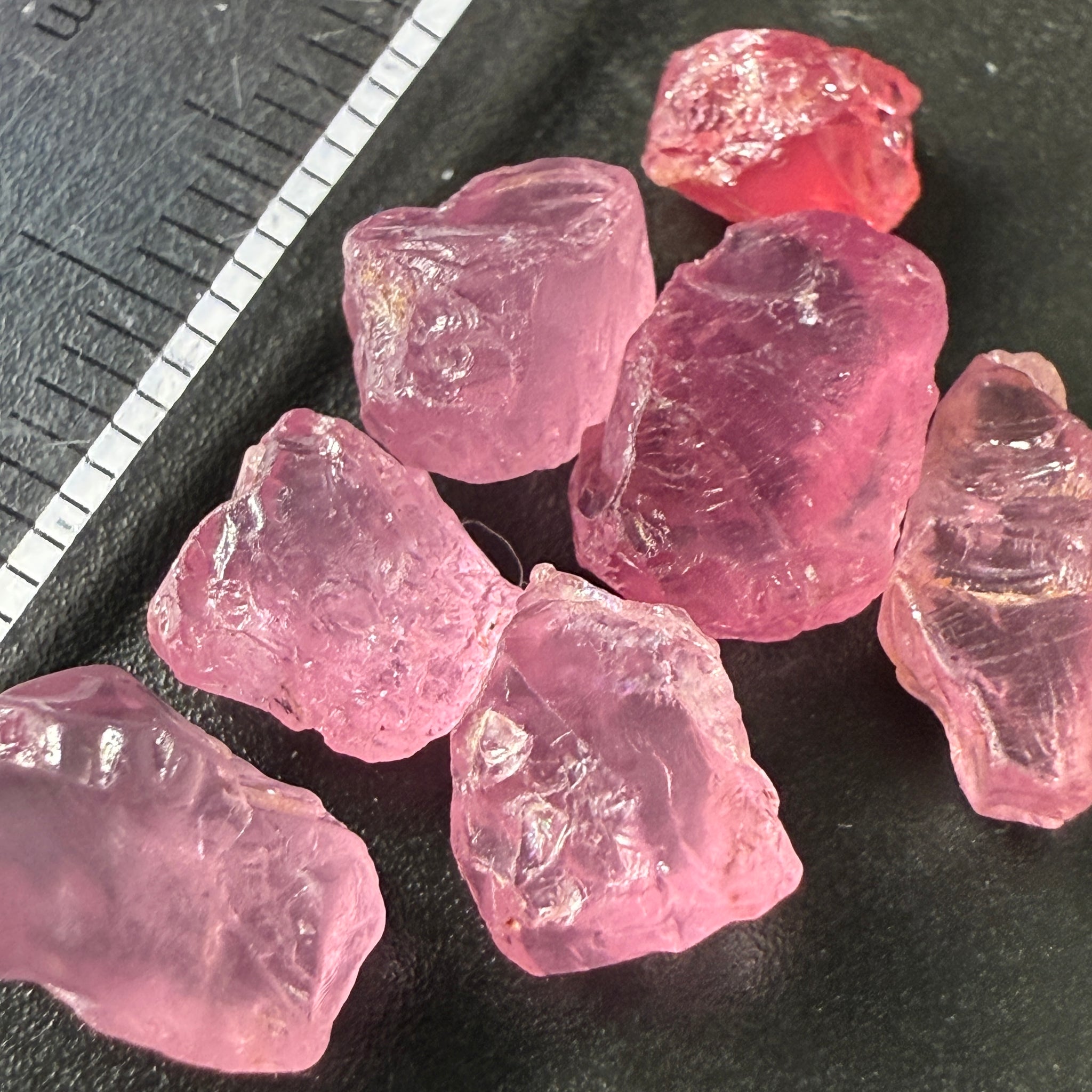 Spinel Lot, Baby Pink colour, 16.38ct, Untreated Unheated. All have some inclusions and cracks, but if you want to have a play with them going cheap