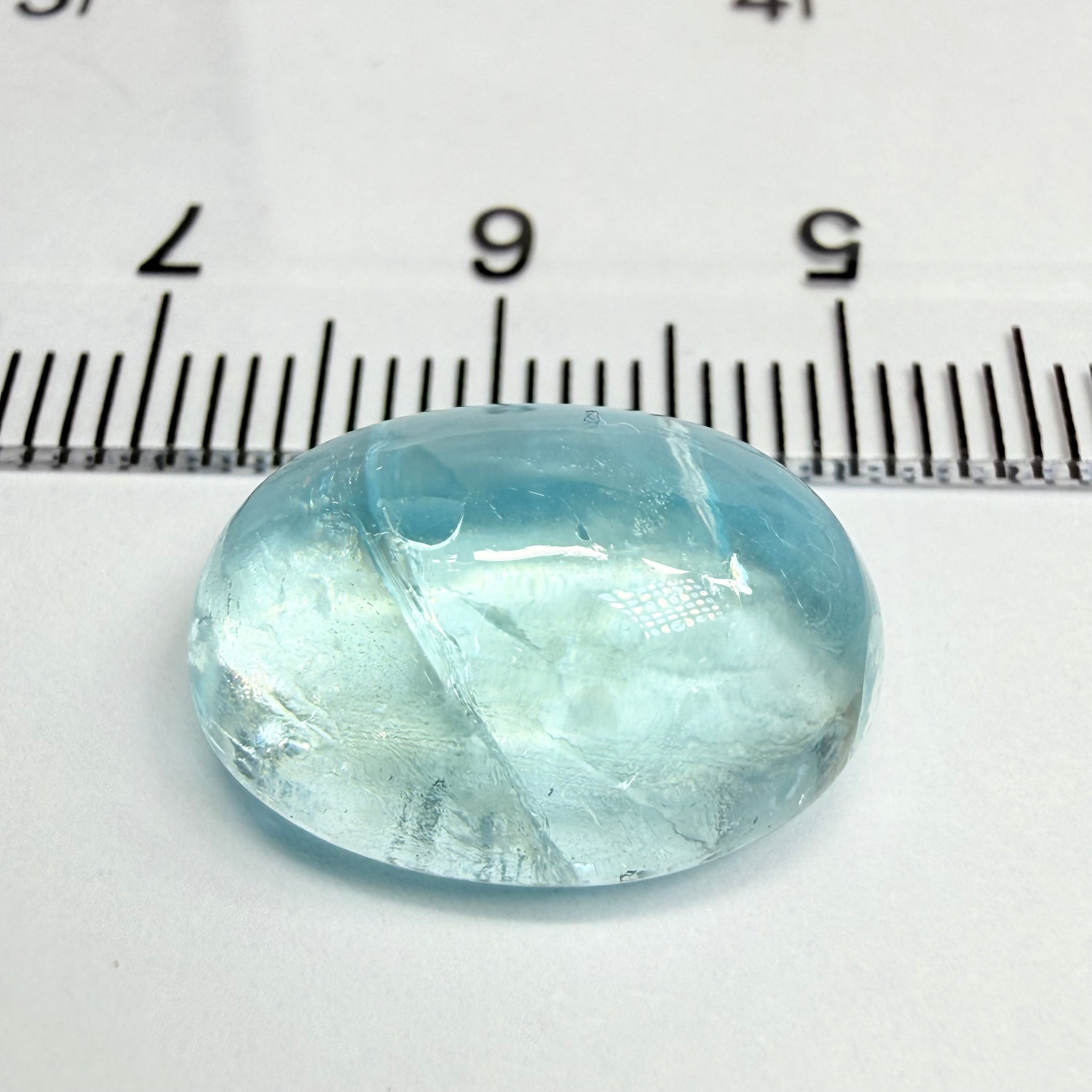 Aquamarine Cabochon, 11.30ct, Tanzania, Untreated Unheated