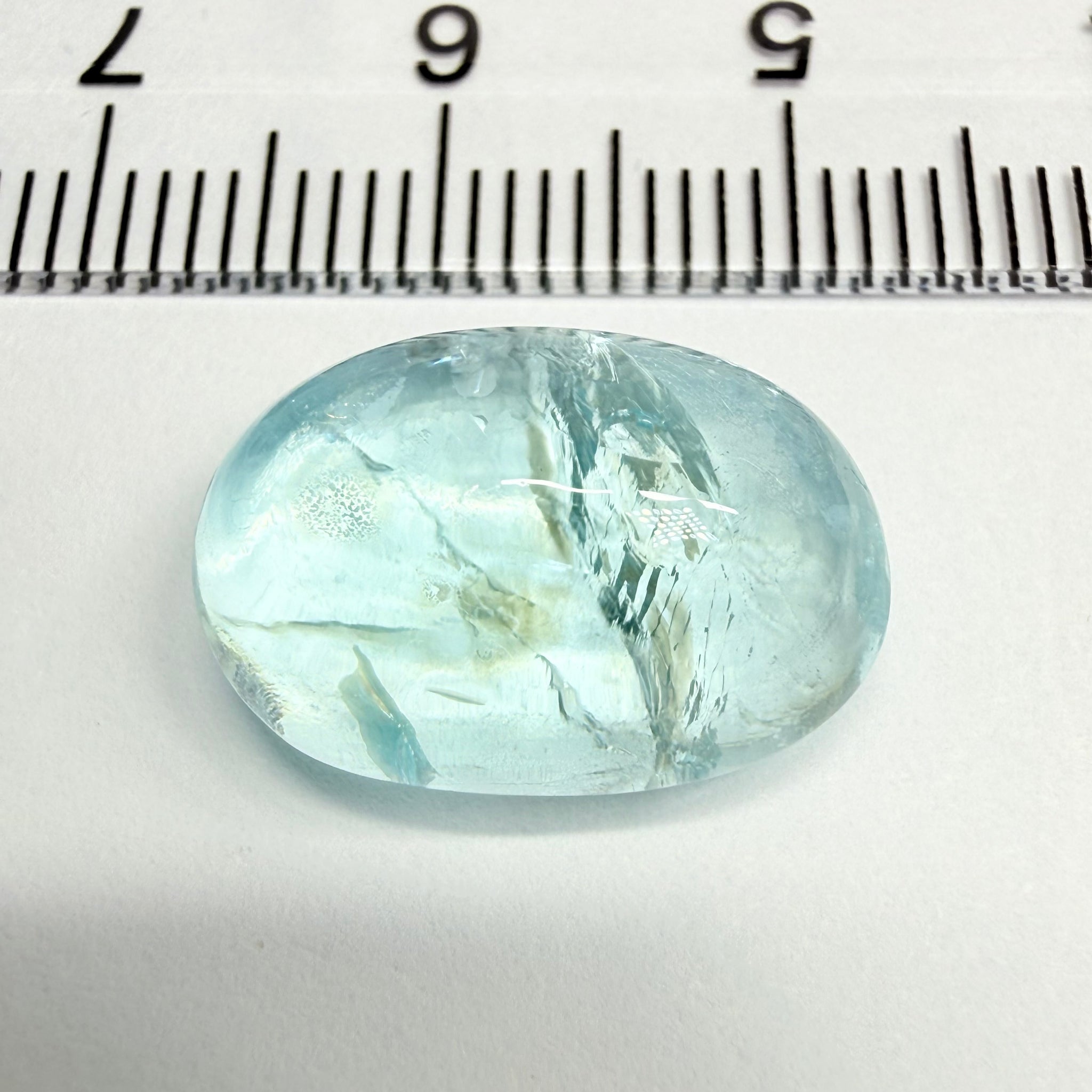 Aquamarine Cabochon, 11.30ct, Tanzania, Untreated Unheated