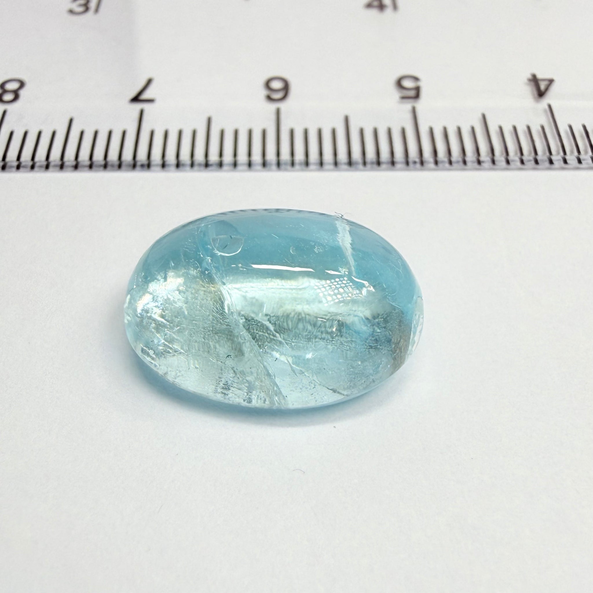 Aquamarine Cabochon, 11.30ct, Tanzania, Untreated Unheated