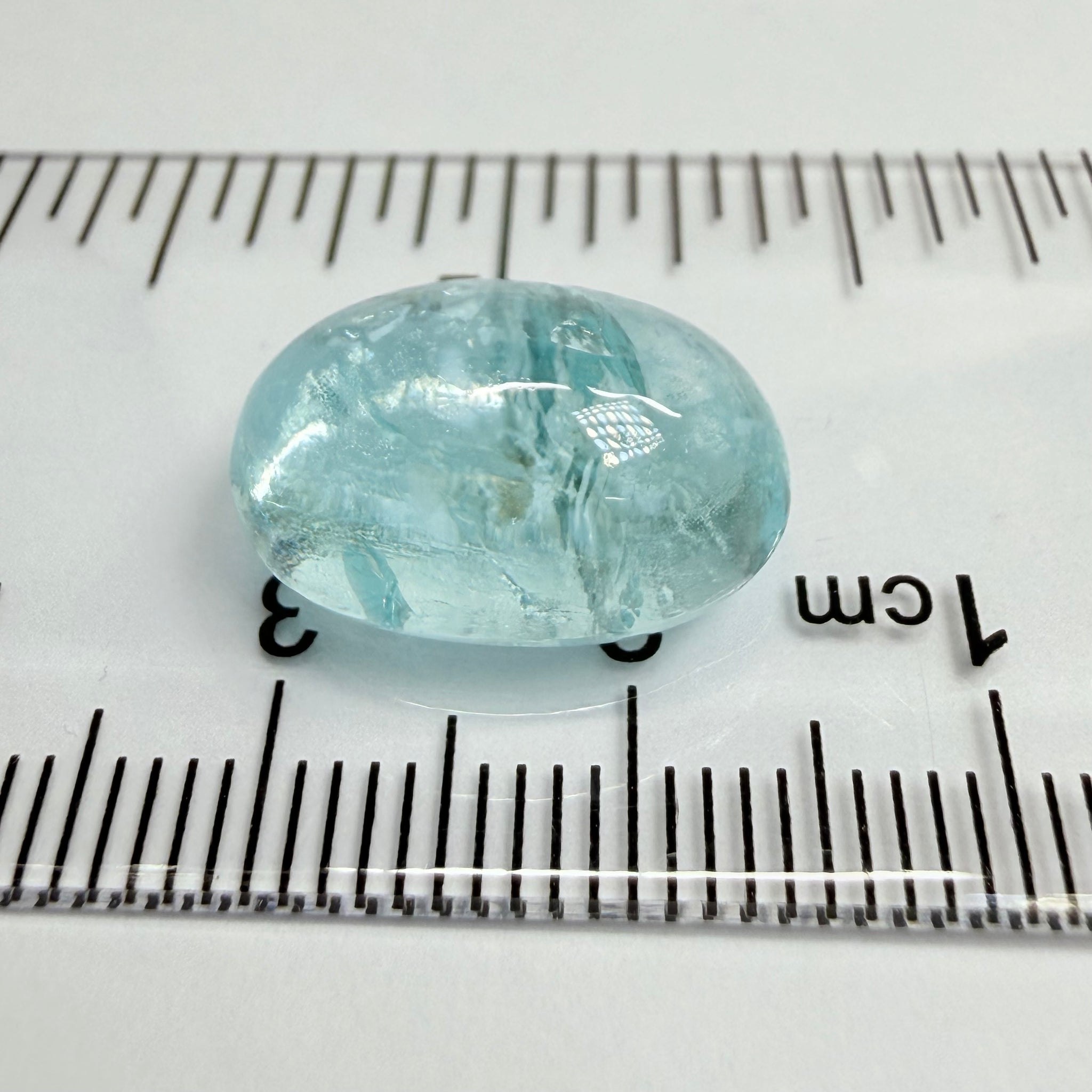 Aquamarine Cabochon, 11.30ct, Tanzania, Untreated Unheated