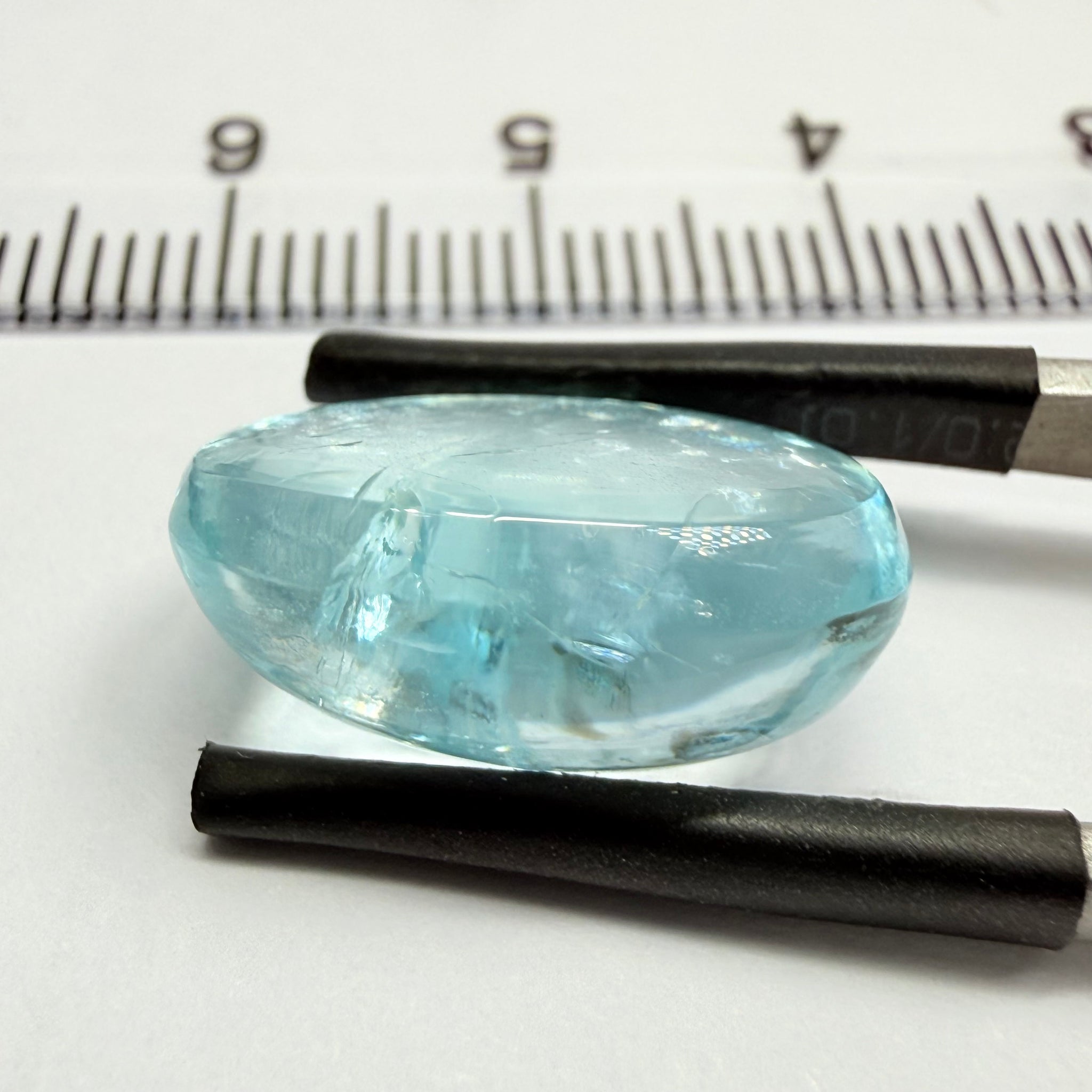 Aquamarine Cabochon, 11.30ct, Tanzania, Untreated Unheated
