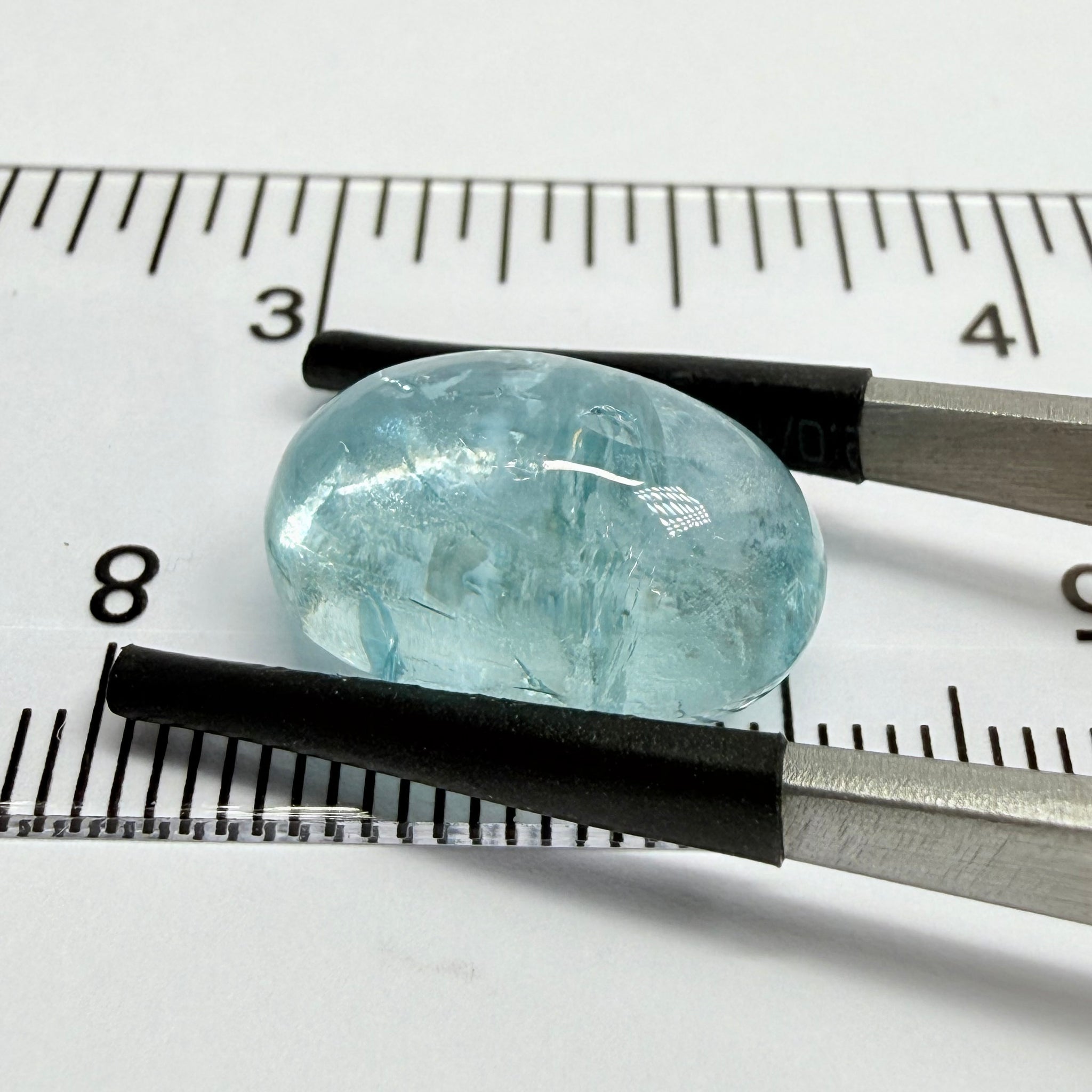 Aquamarine Cabochon, 11.30ct, Tanzania, Untreated Unheated