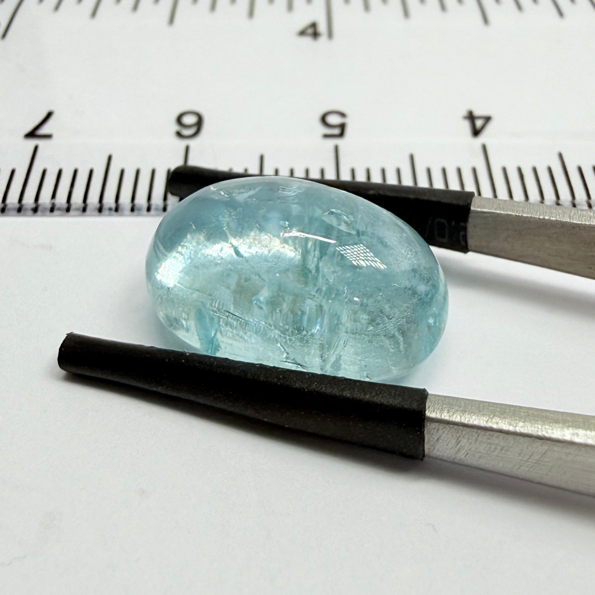 Aquamarine Cabochon, 11.30ct, Tanzania, Untreated Unheated