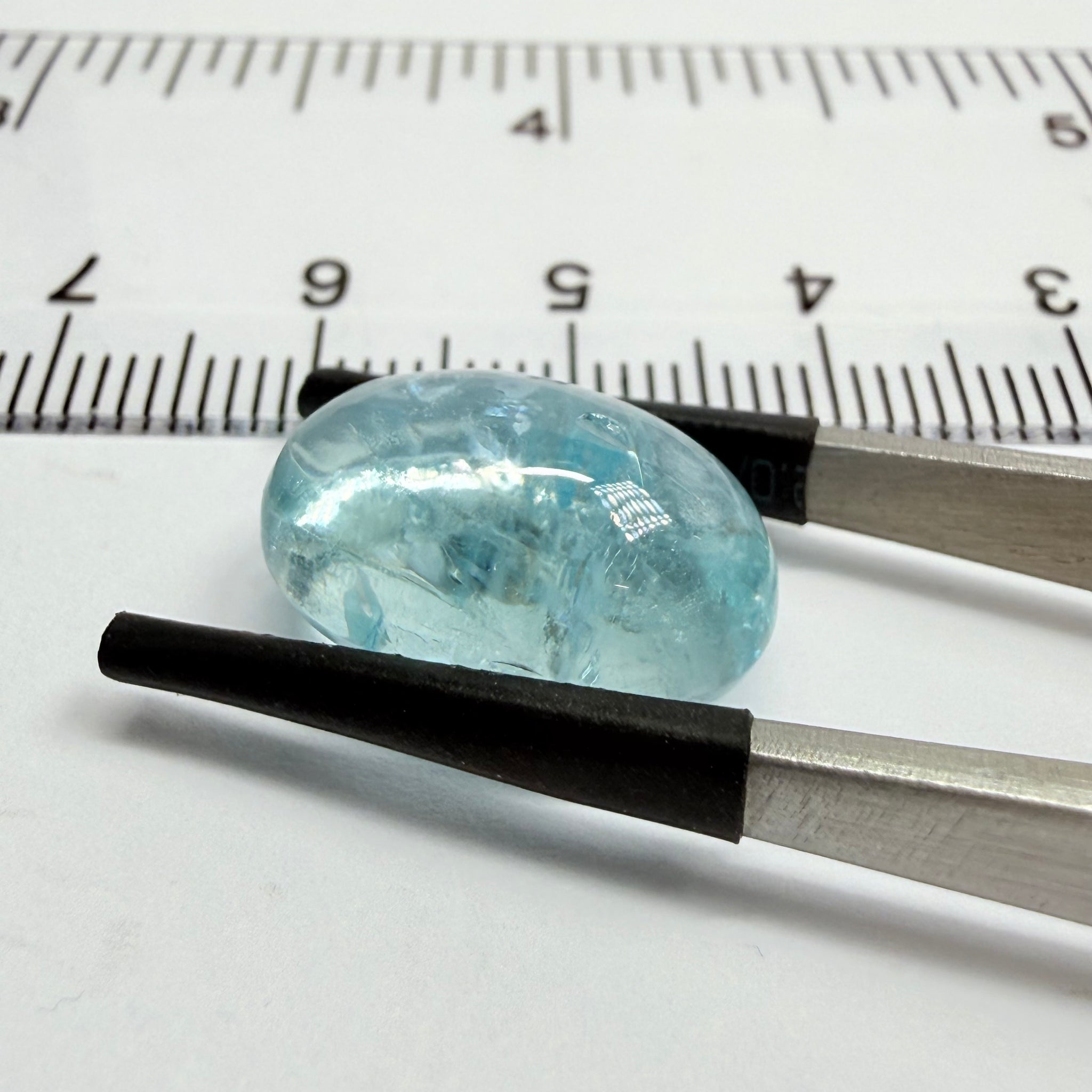 Aquamarine Cabochon, 11.30ct, Tanzania, Untreated Unheated