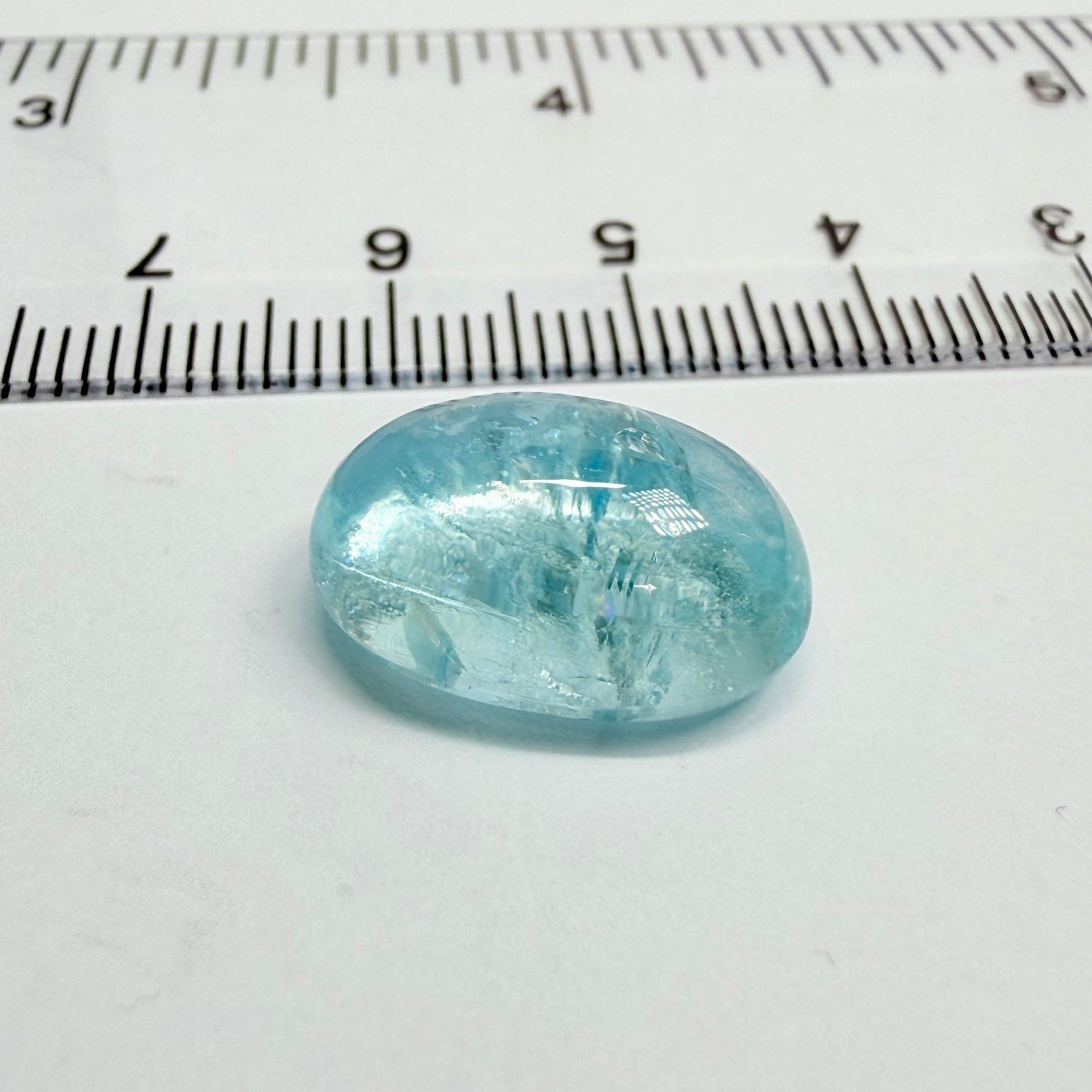 Aquamarine Cabochon, 11.30ct, Tanzania, Untreated Unheated