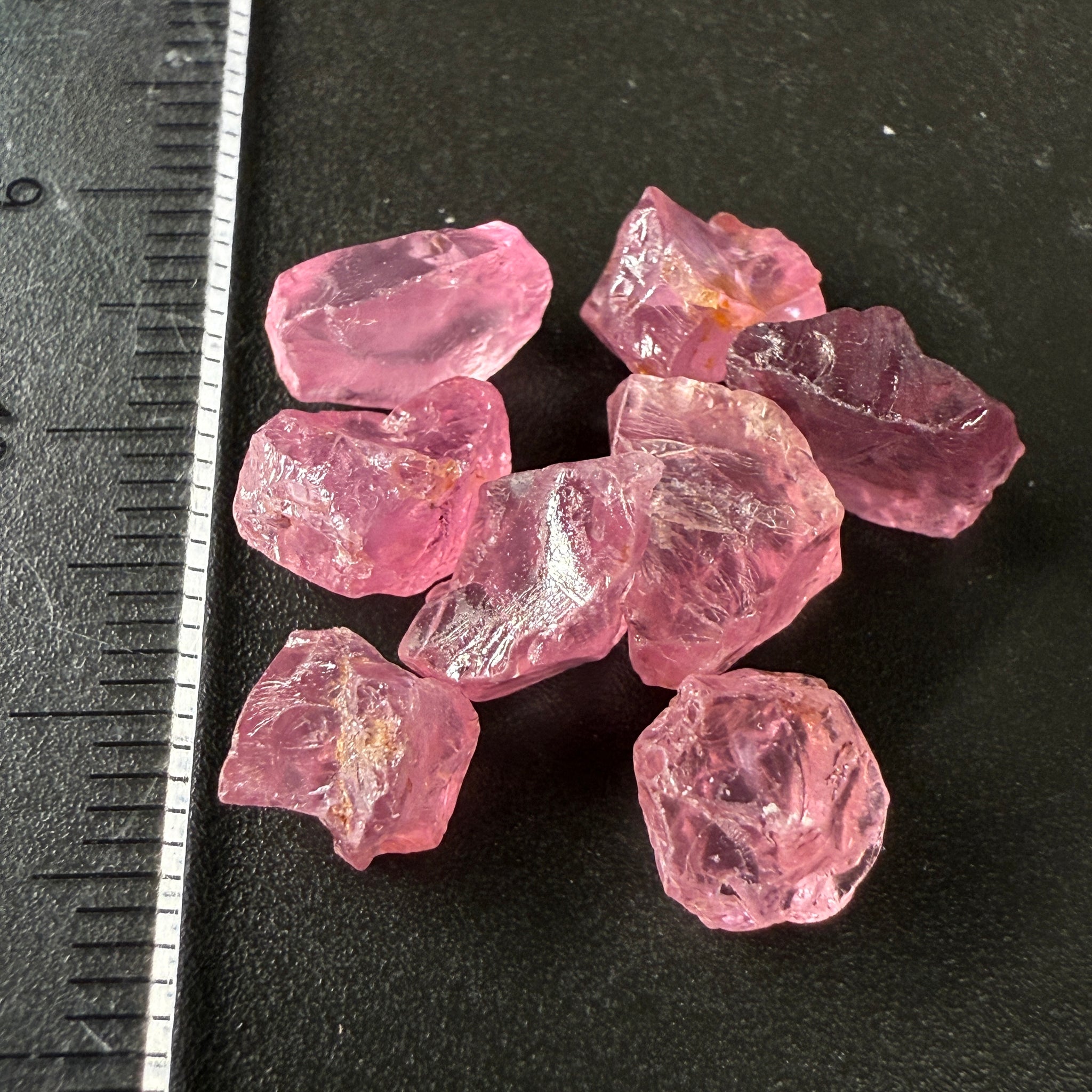 Mozambique Spinel Lot, Baby Pink colour, 20.00ct, Untreated Unheated. All have some inclusions and cracks, but if you want to have a play with them going cheap