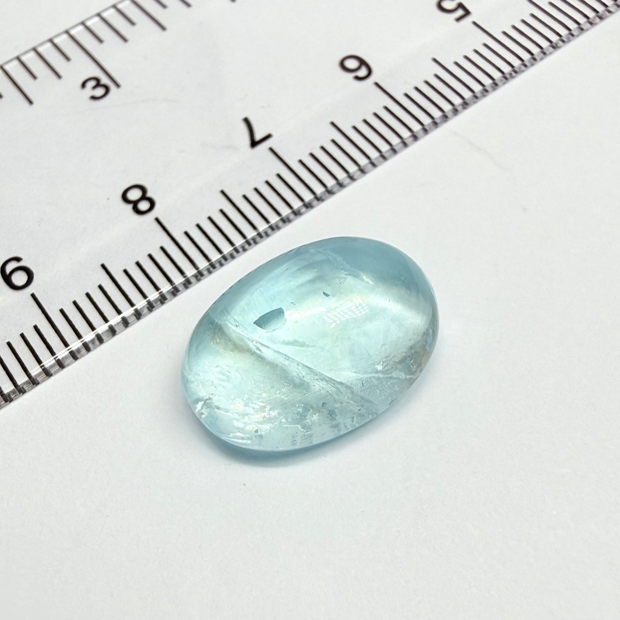 Aquamarine Cabochon, 11.30ct, Tanzania, Untreated Unheated