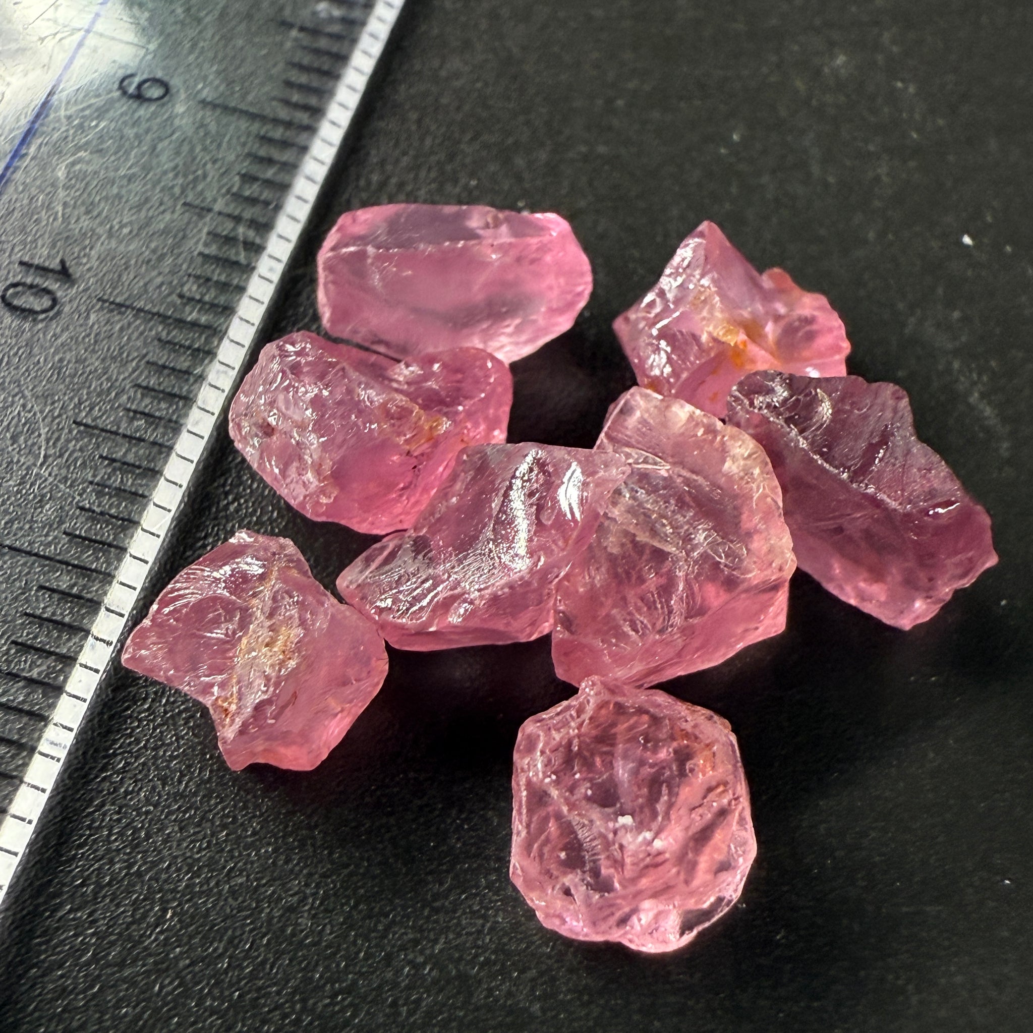 Mozambique Spinel Lot, Baby Pink colour, 20.00ct, Untreated Unheated. All have some inclusions and cracks, but if you want to have a play with them going cheap