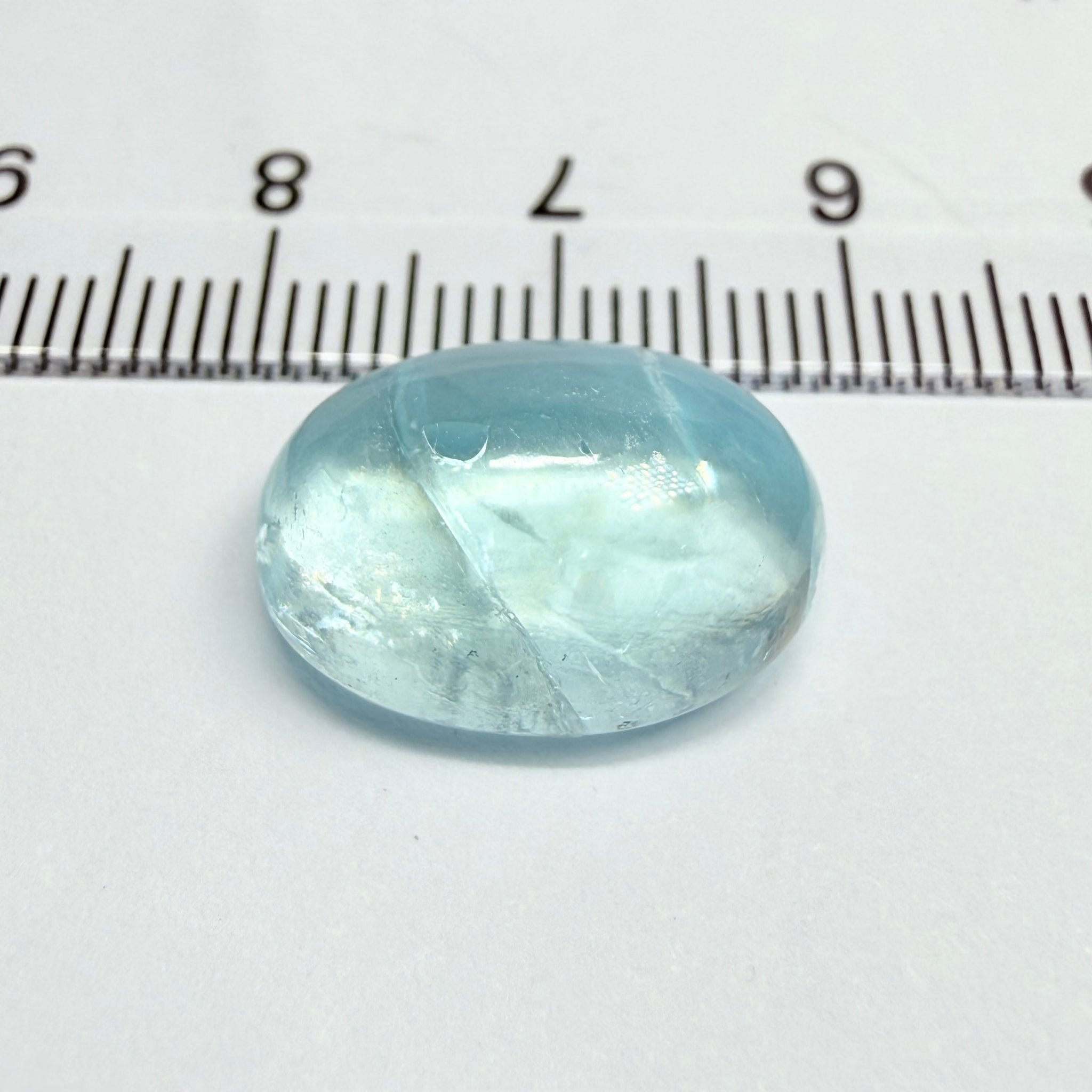 Aquamarine Cabochon, 11.30ct, Tanzania, Untreated Unheated