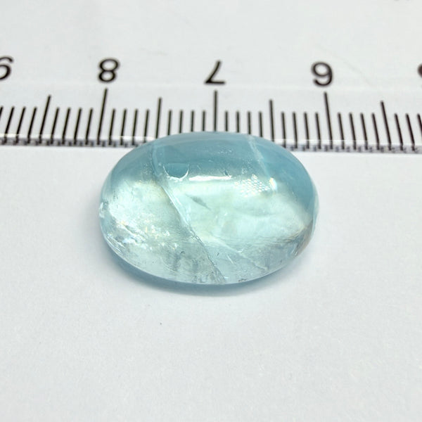 Aquamarine Cabochon, 11.30ct, Tanzania, Untreated Unheated