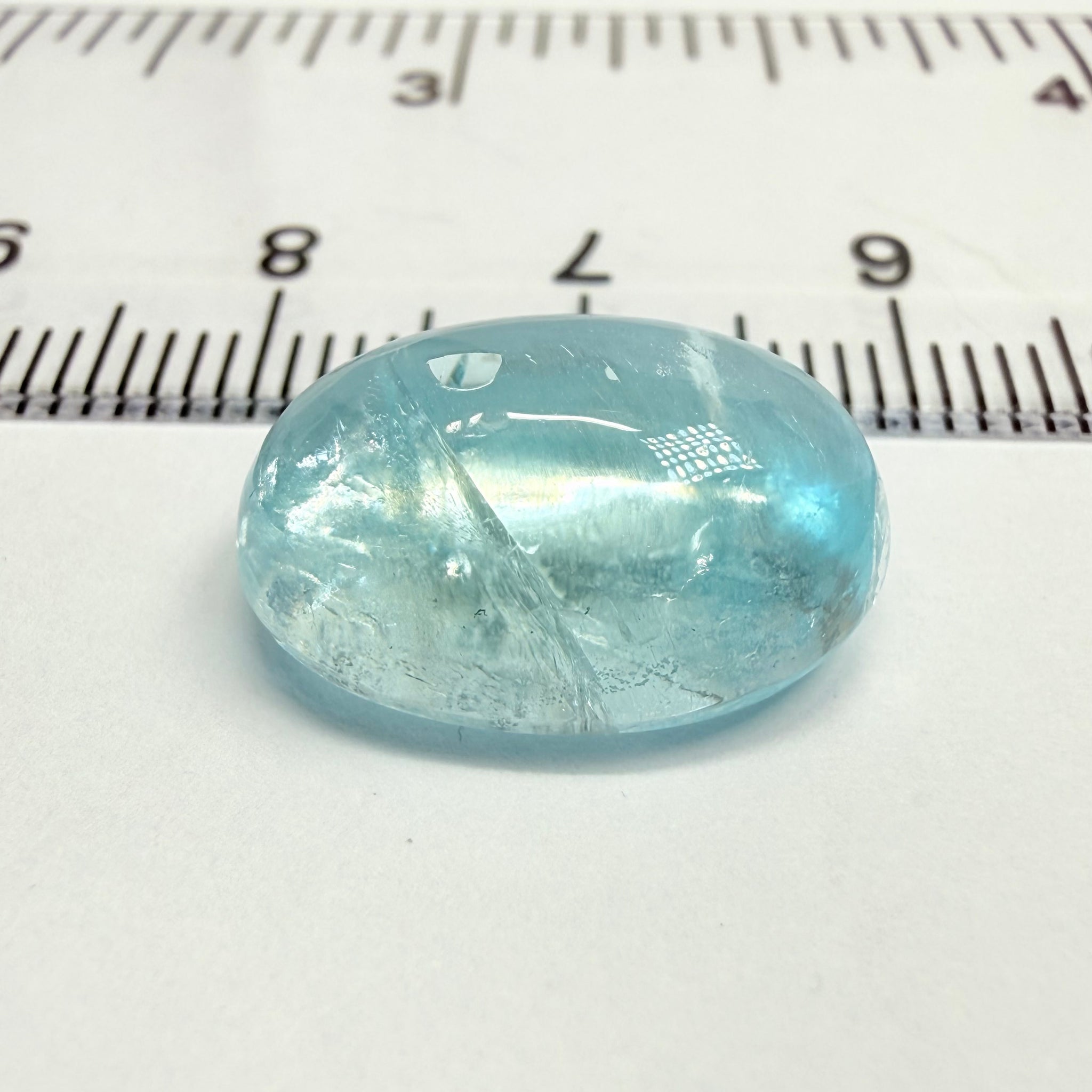 Aquamarine Cabochon, 11.30ct, Tanzania, Untreated Unheated