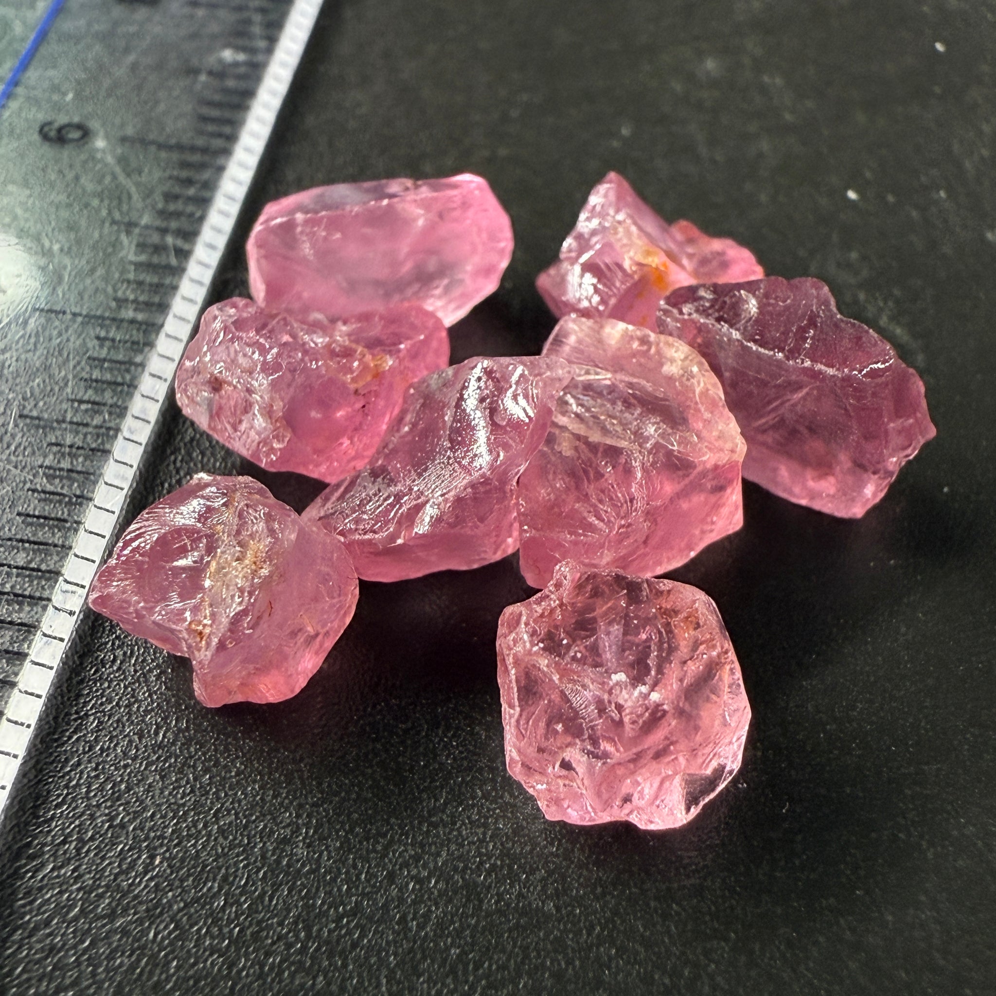 Mozambique Spinel Lot, Baby Pink colour, 20.00ct, Untreated Unheated. All have some inclusions and cracks, but if you want to have a play with them going cheap