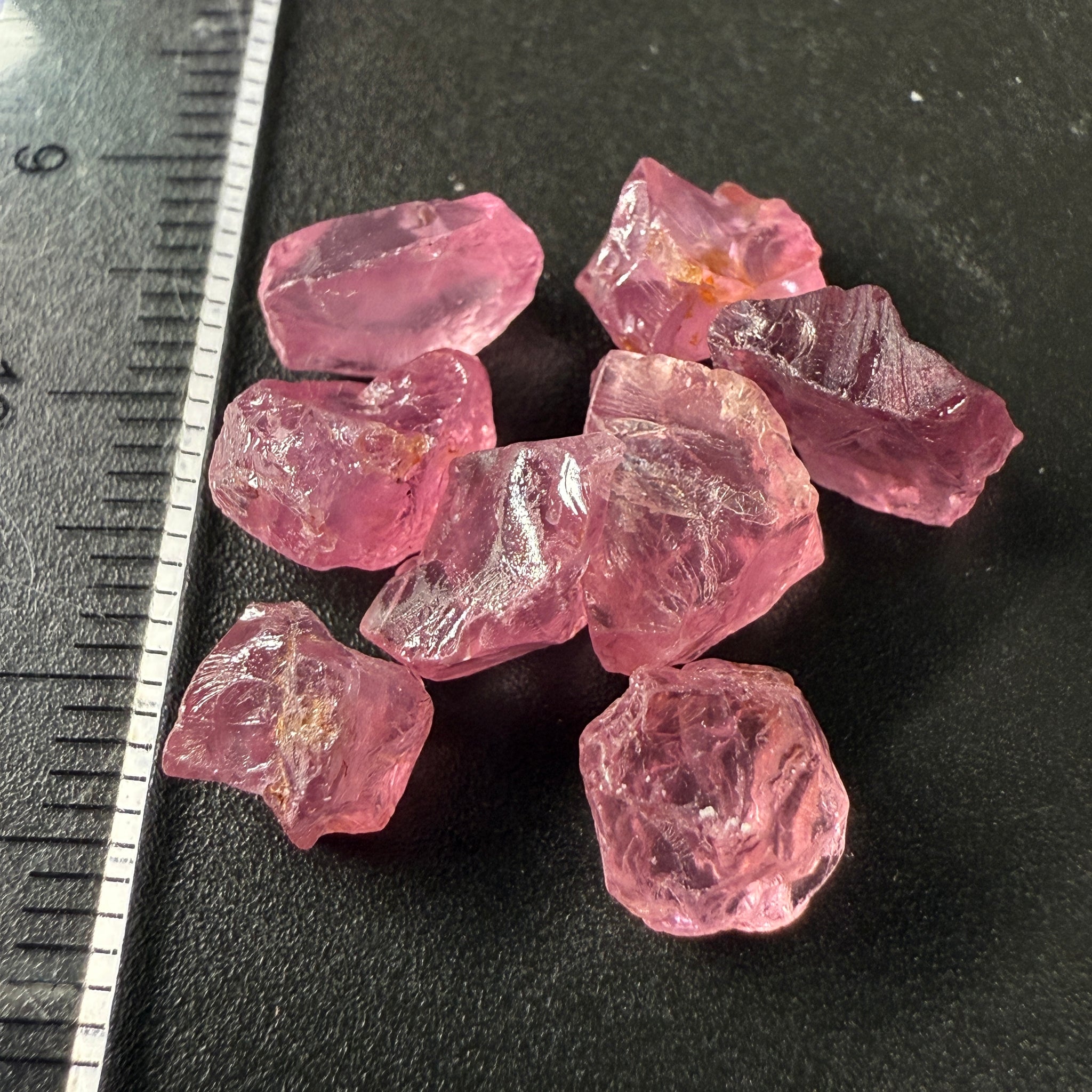 Mozambique Spinel Lot, Baby Pink colour, 20.00ct, Untreated Unheated. All have some inclusions and cracks, but if you want to have a play with them going cheap