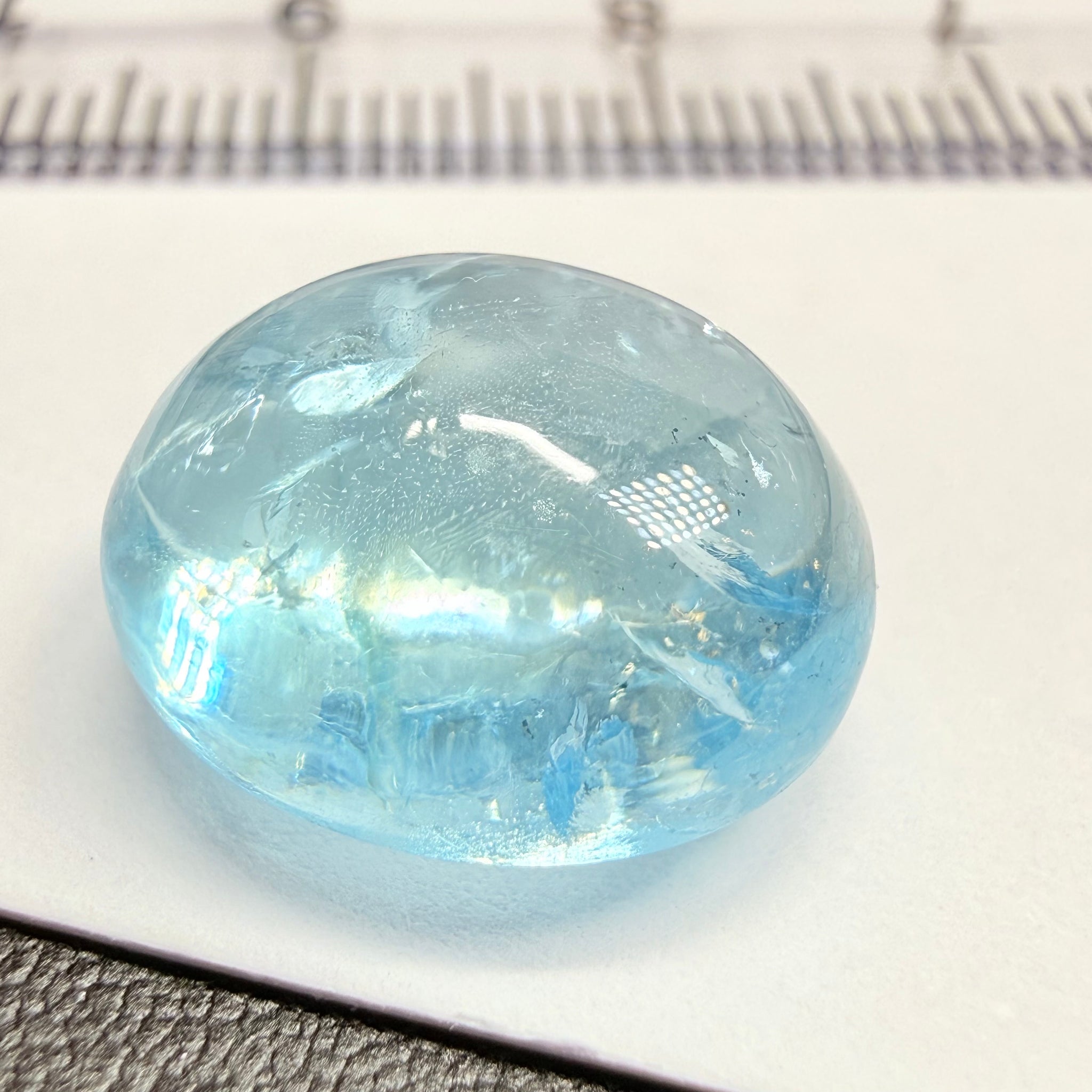Aquamarine Cabochon, 8.20ct, Tanzania, Untreated Unheated