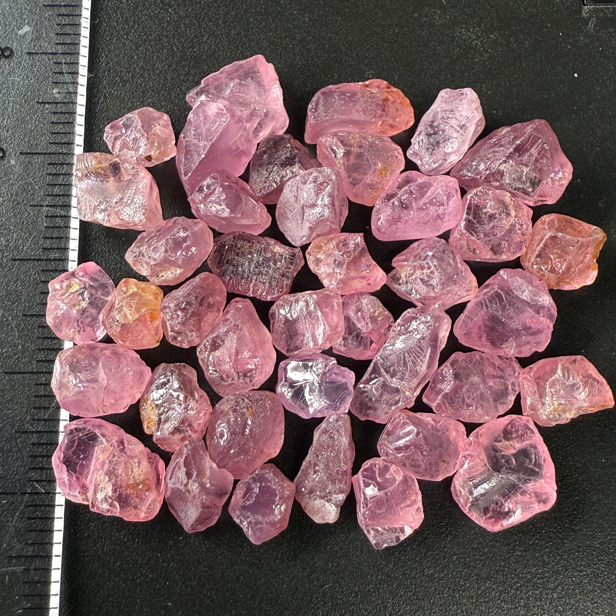 Mozambique Spinel Lot, Baby Pink colour, 68.43ct, Untreated Unheated. All have some inclusions and cracks, but if you want to have a play with them going cheap