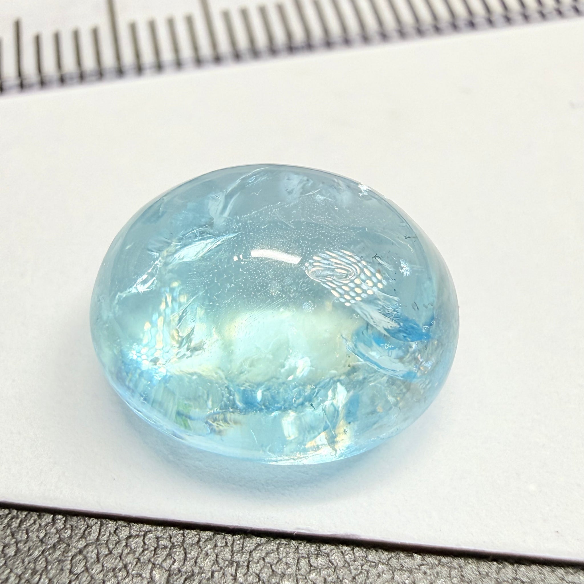 Aquamarine Cabochon, 8.20ct, Tanzania, Untreated Unheated