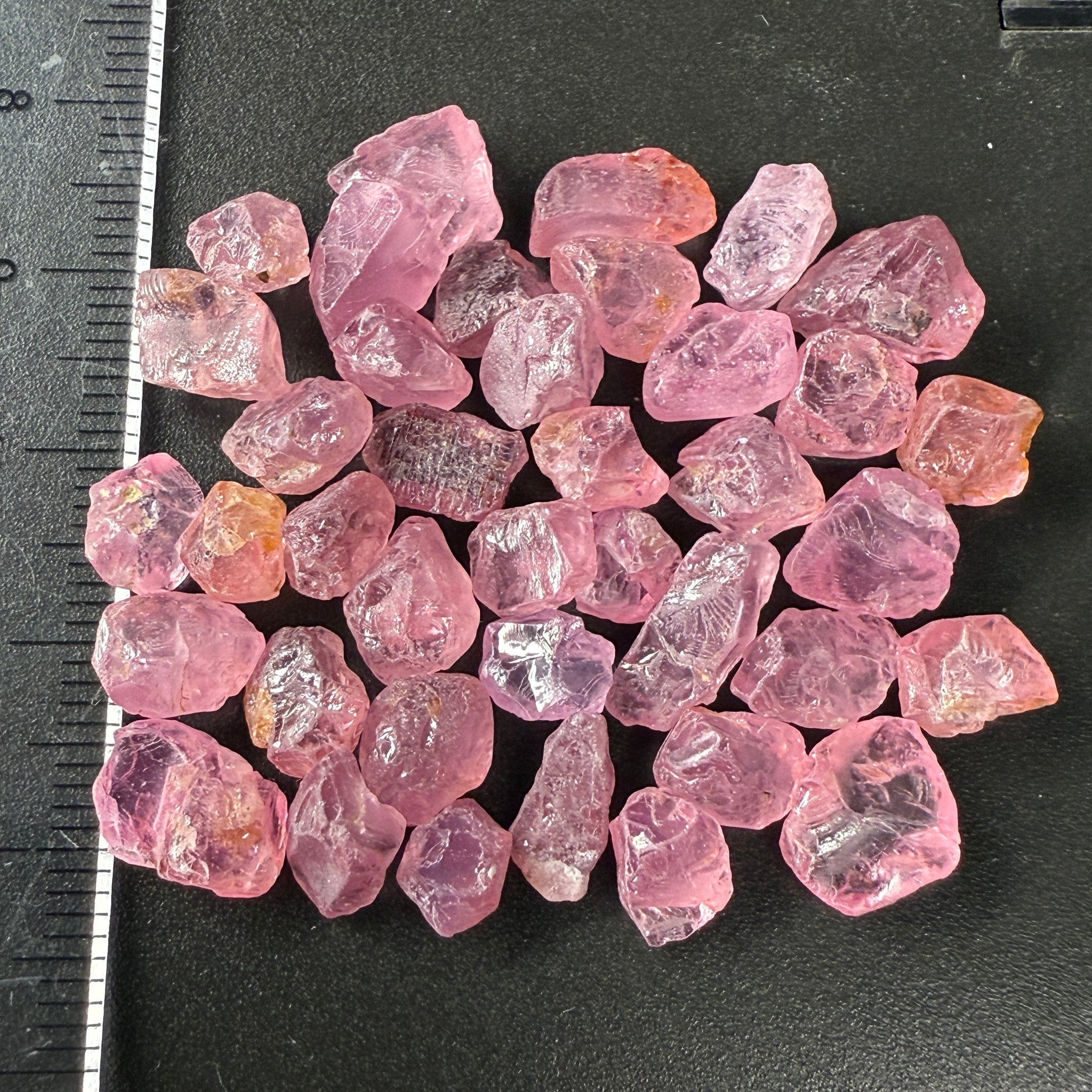 Mozambique Spinel Lot, Baby Pink colour, 68.43ct, Untreated Unheated. All have some inclusions and cracks, but if you want to have a play with them going cheap