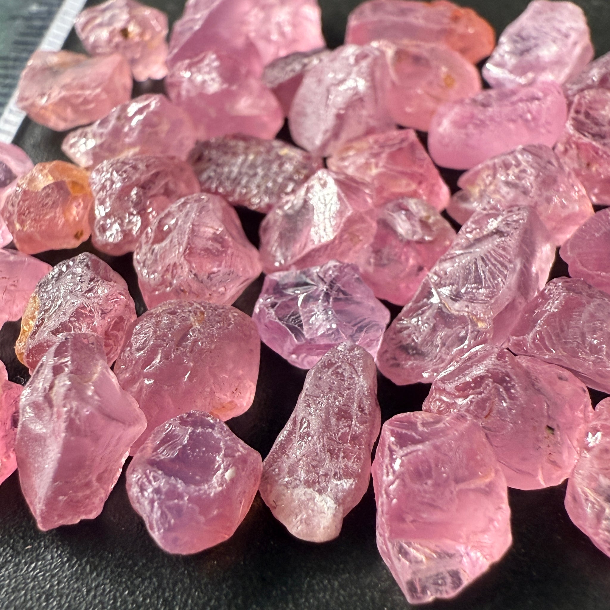 Mozambique Spinel Lot, Baby Pink colour, 68.43ct, Untreated Unheated. All have some inclusions and cracks, but if you want to have a play with them going cheap