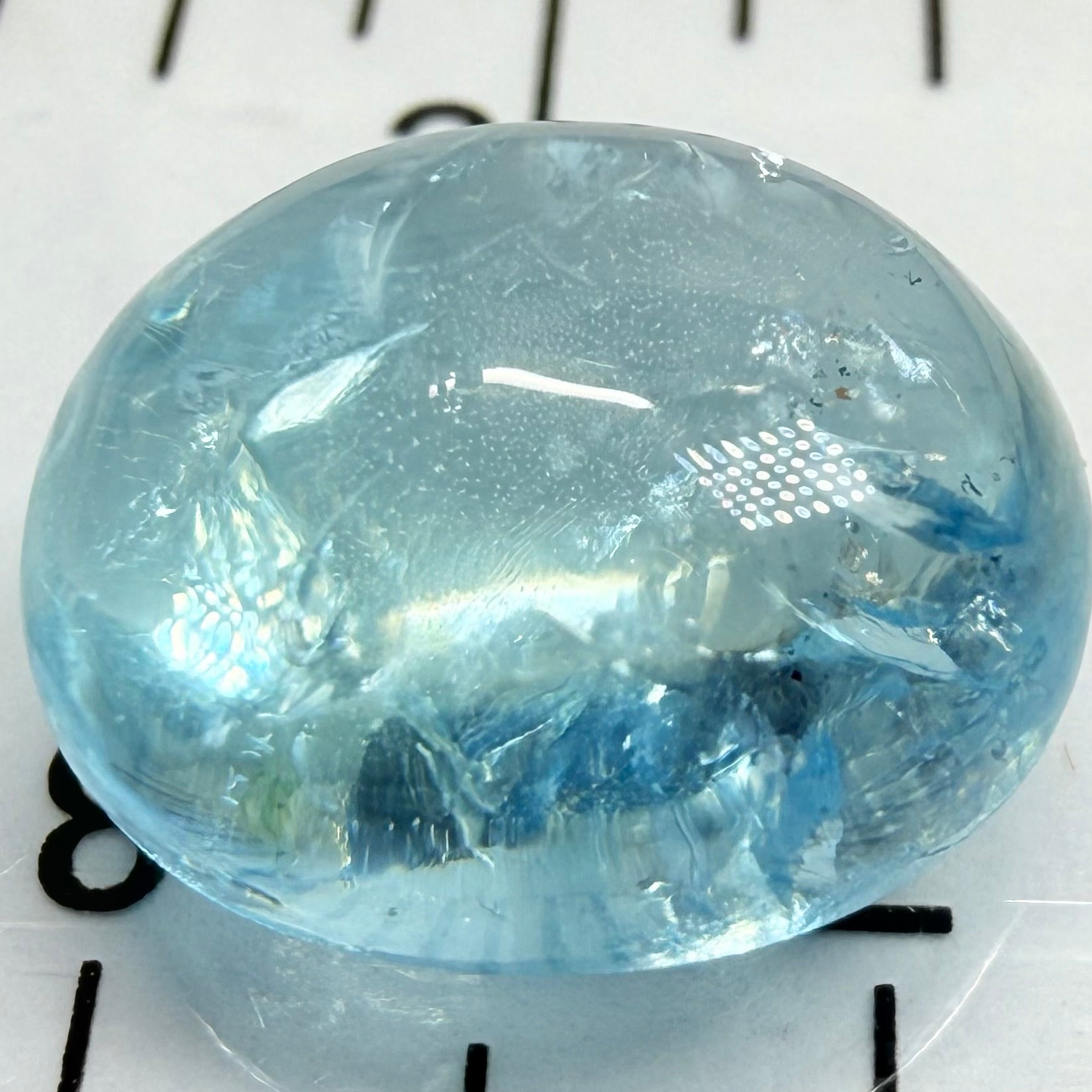 Aquamarine Cabochon, 8.20ct, Tanzania, Untreated Unheated