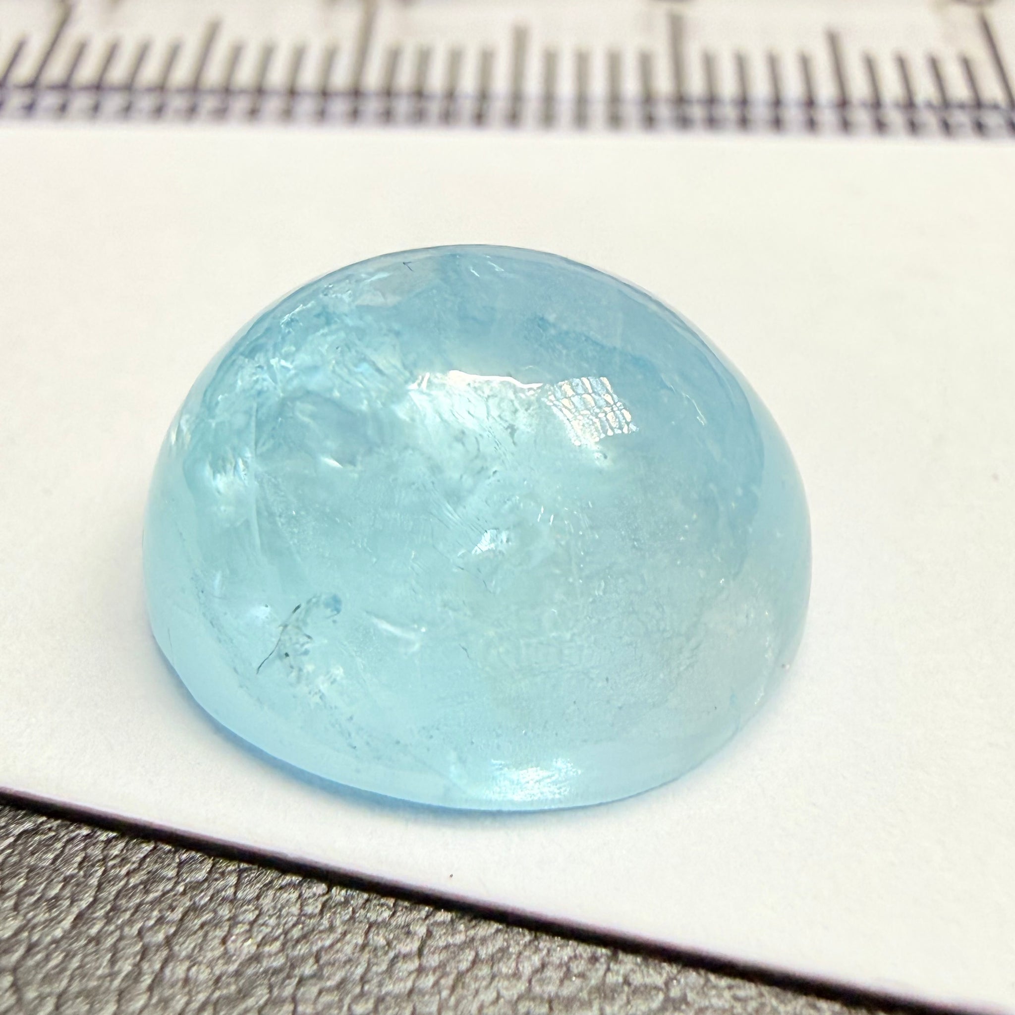 Aquamarine Cabochon, 11.04ct, Tanzania, Untreated Unheated