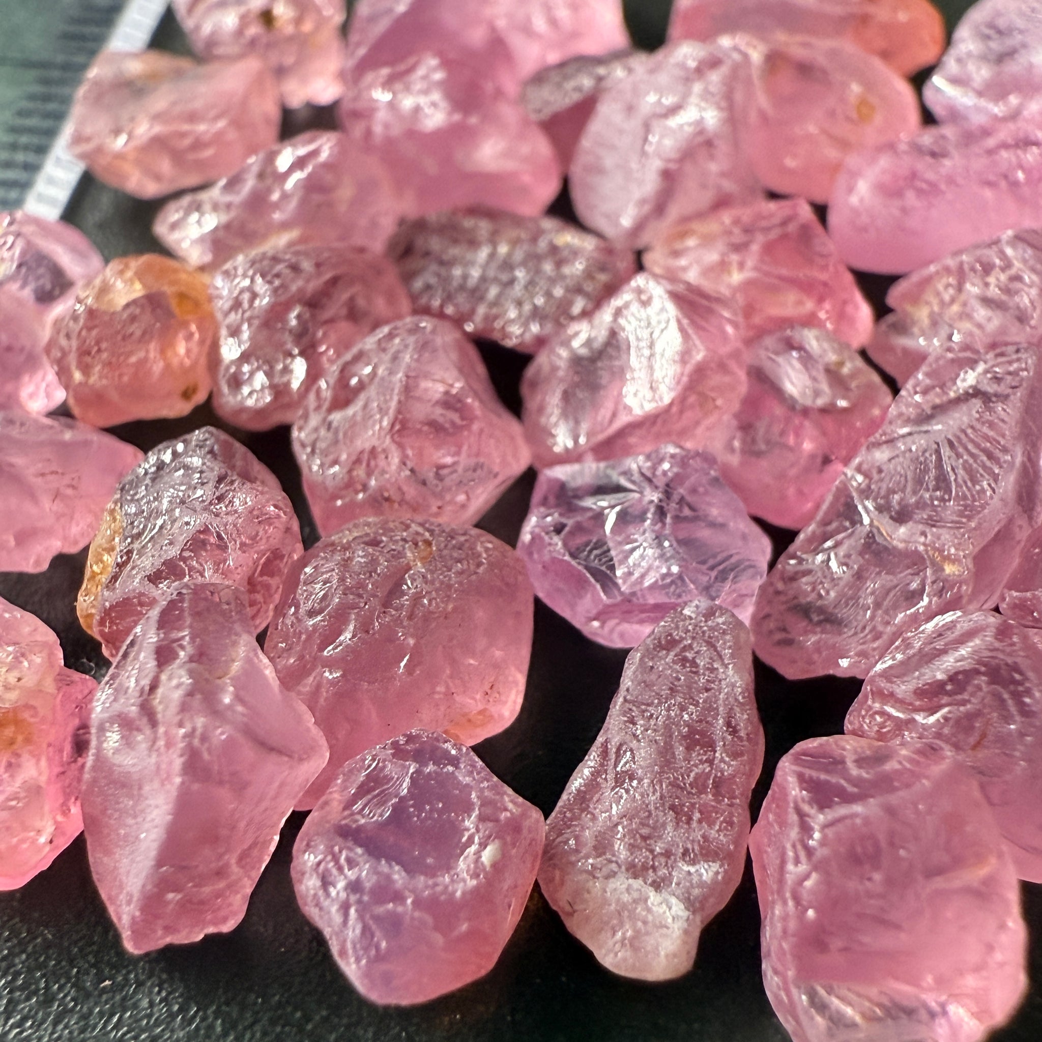Mozambique Spinel Lot, Baby Pink colour, 68.43ct, Untreated Unheated. All have some inclusions and cracks, but if you want to have a play with them going cheap
